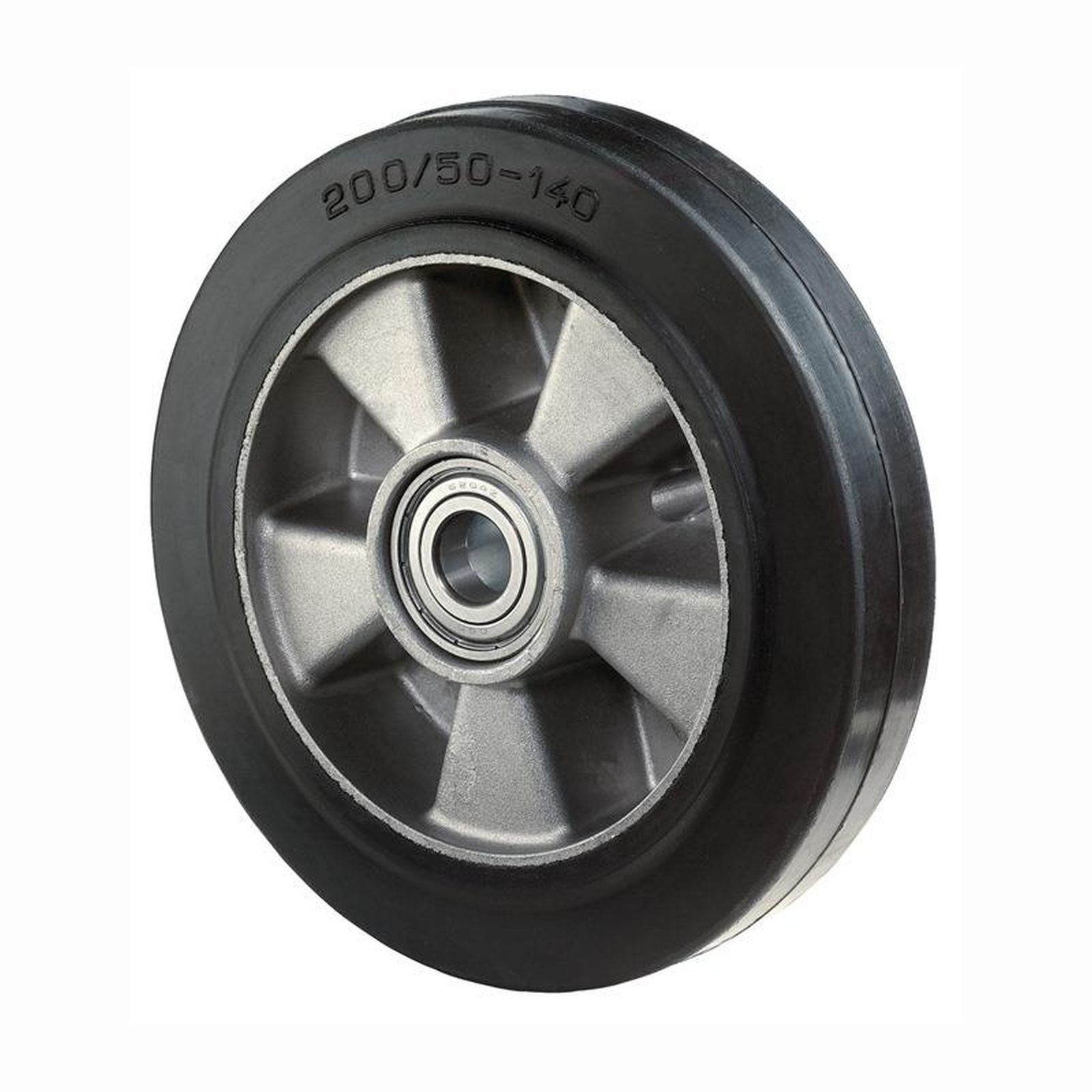 BS Rollen Ersatzrad Elastik-Vollgummi schwarz Kugellager Ø 125 mm 180 kg - B80.127