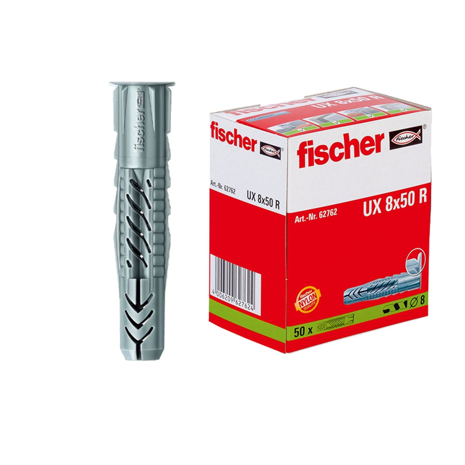 Fischer 50x Universaldübel UX 8x50 R - 062762