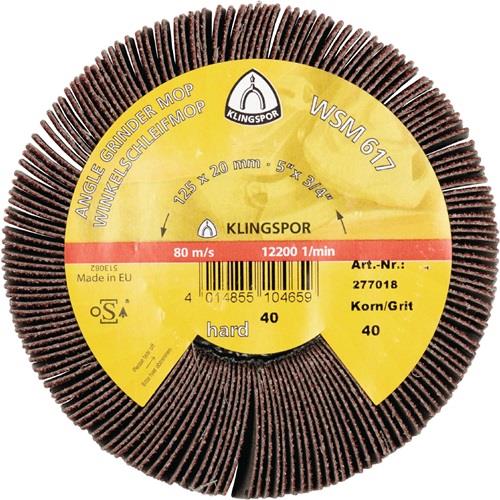 KLINGSPOR Winkelfächerschleifer WSM 617 40 braun - 277018