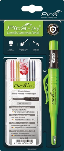 PICA Bau-/Tieflochmarker-Dry+Minenset Farbe sortiert +Minenset 4000 871 844 - 30402