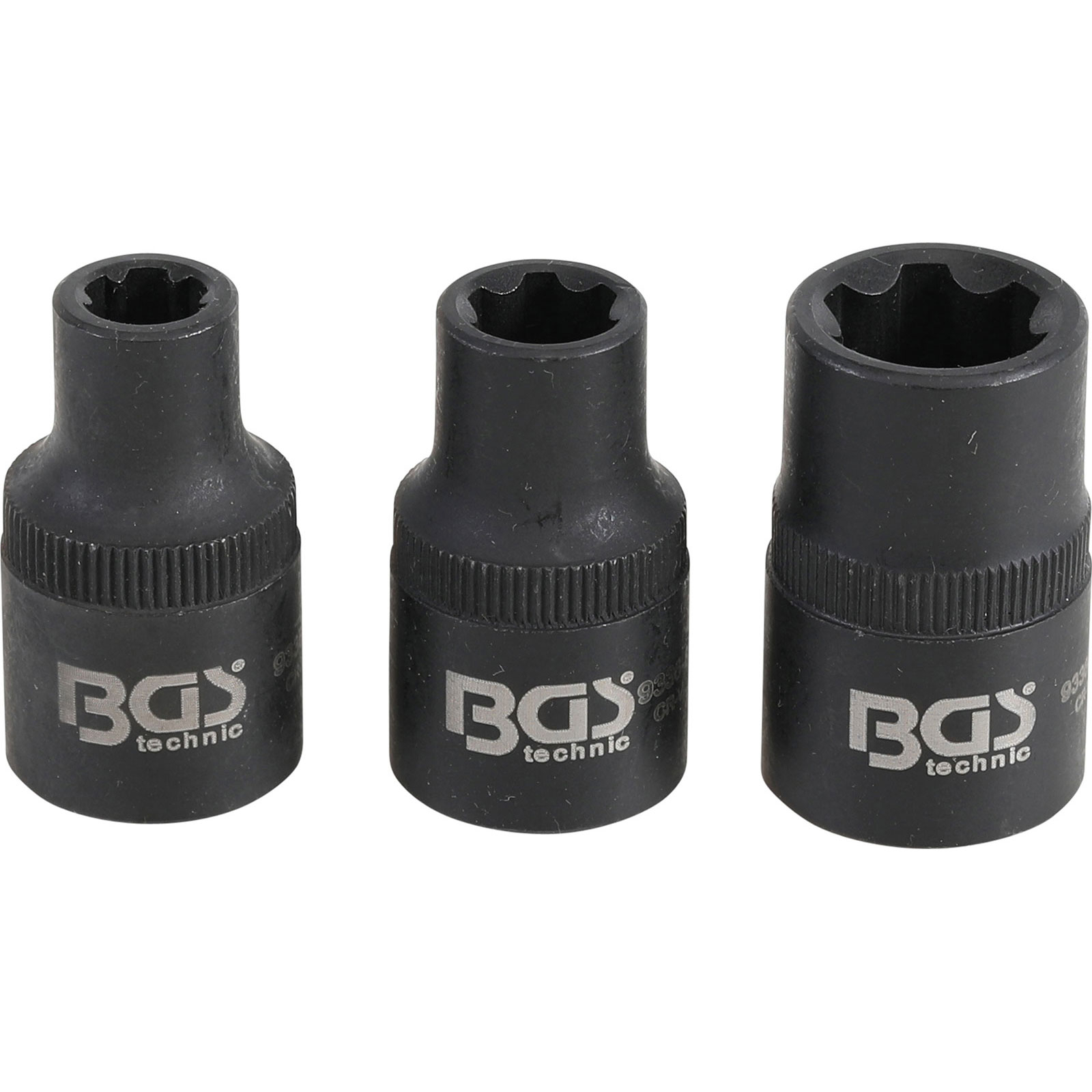 BGS Steckschlüssel-Einsatz-Satz Keil-Profil (für RIBE) M6S / M8S / M12S 3tlg. - 9336
