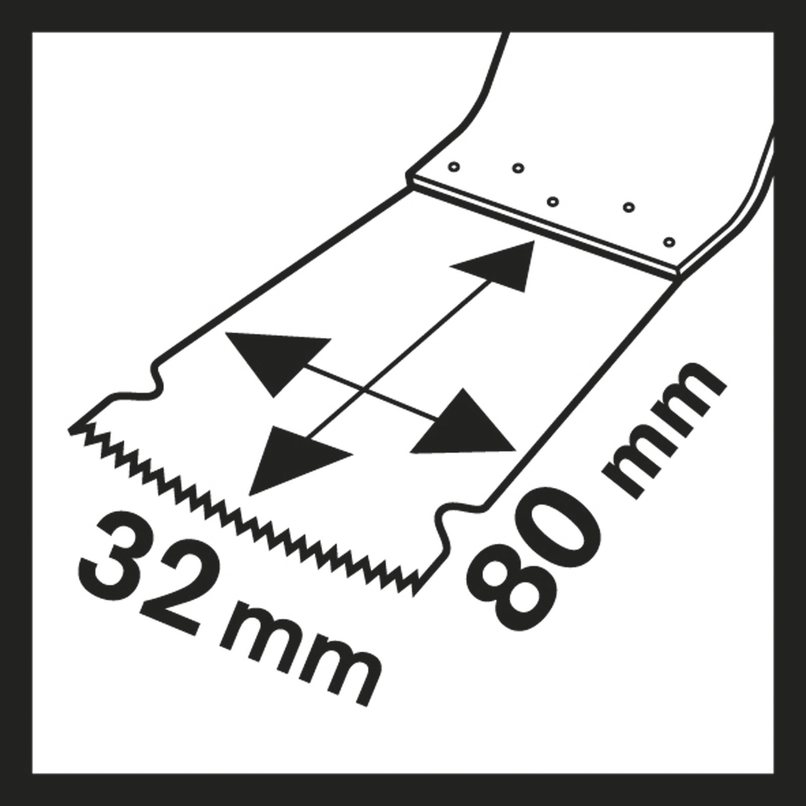 Bosch 1x HCS Tauchsägeblatt Starlock MAIZ 32 EPC Wood 80 x 32 mm - 2608662568