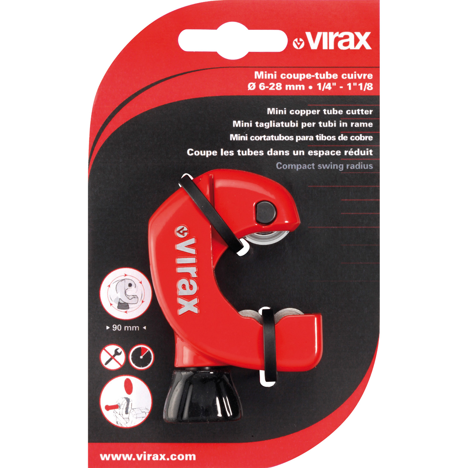 VIRAX Mini Rohrabschneider Kupfer 28 mm - 210439