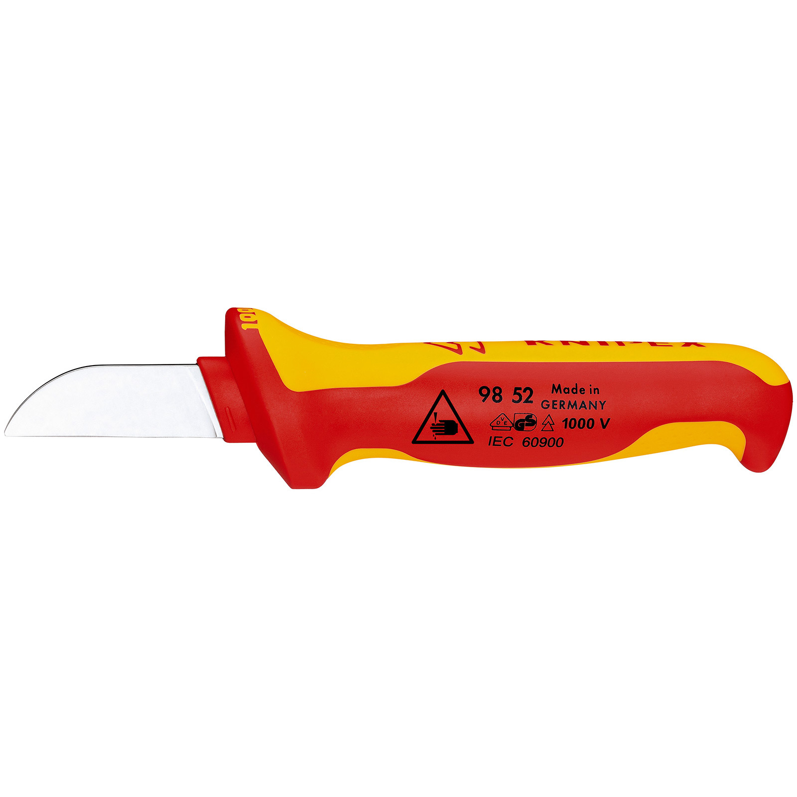 Knipex Kabelmesser isolierender Mehrkomponenten-Griff, VDE-geprüft 190 mm - 9852SB