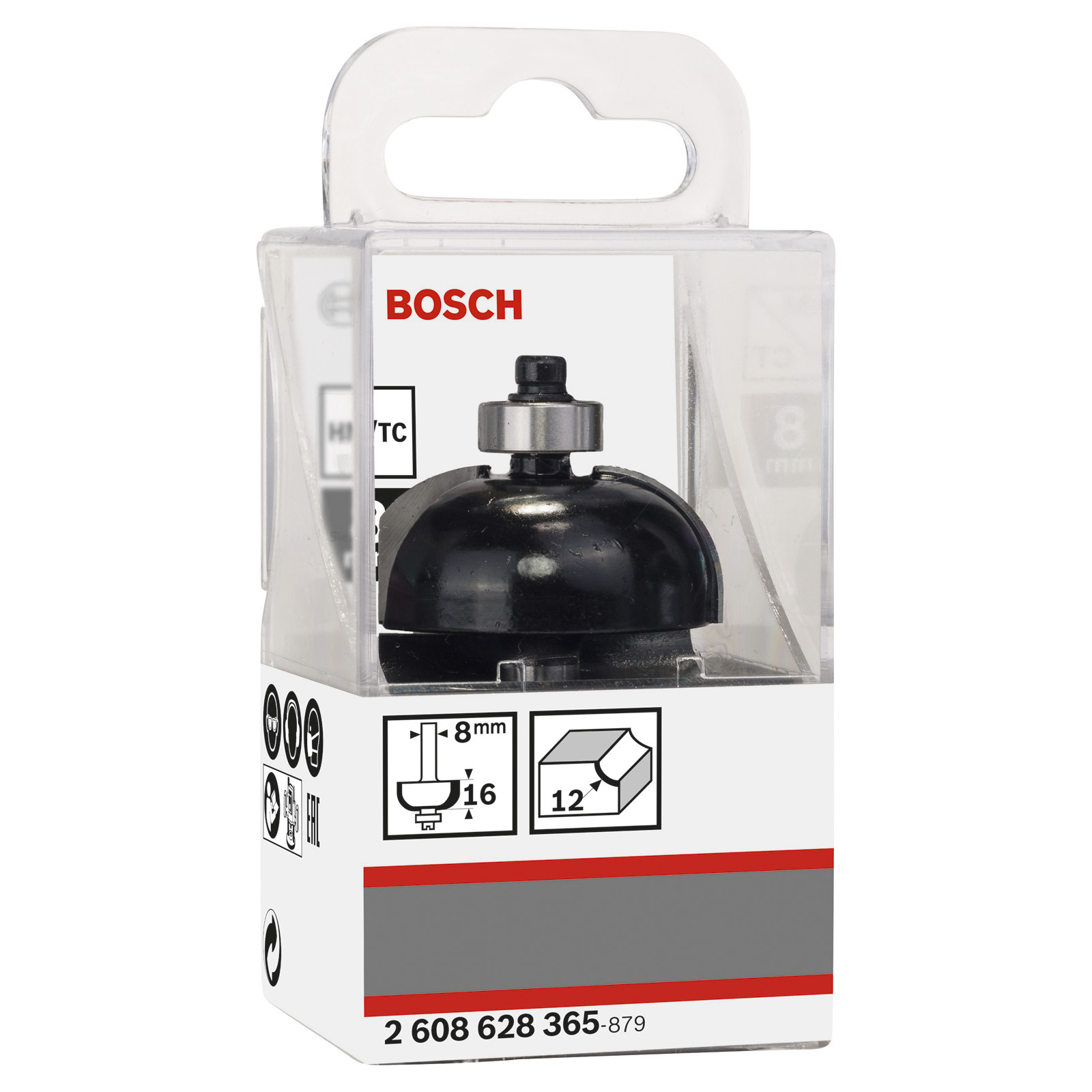 Bosch Hohlkehlfräser + Zapfen 8 x 36,7 x 58 - 2608628365