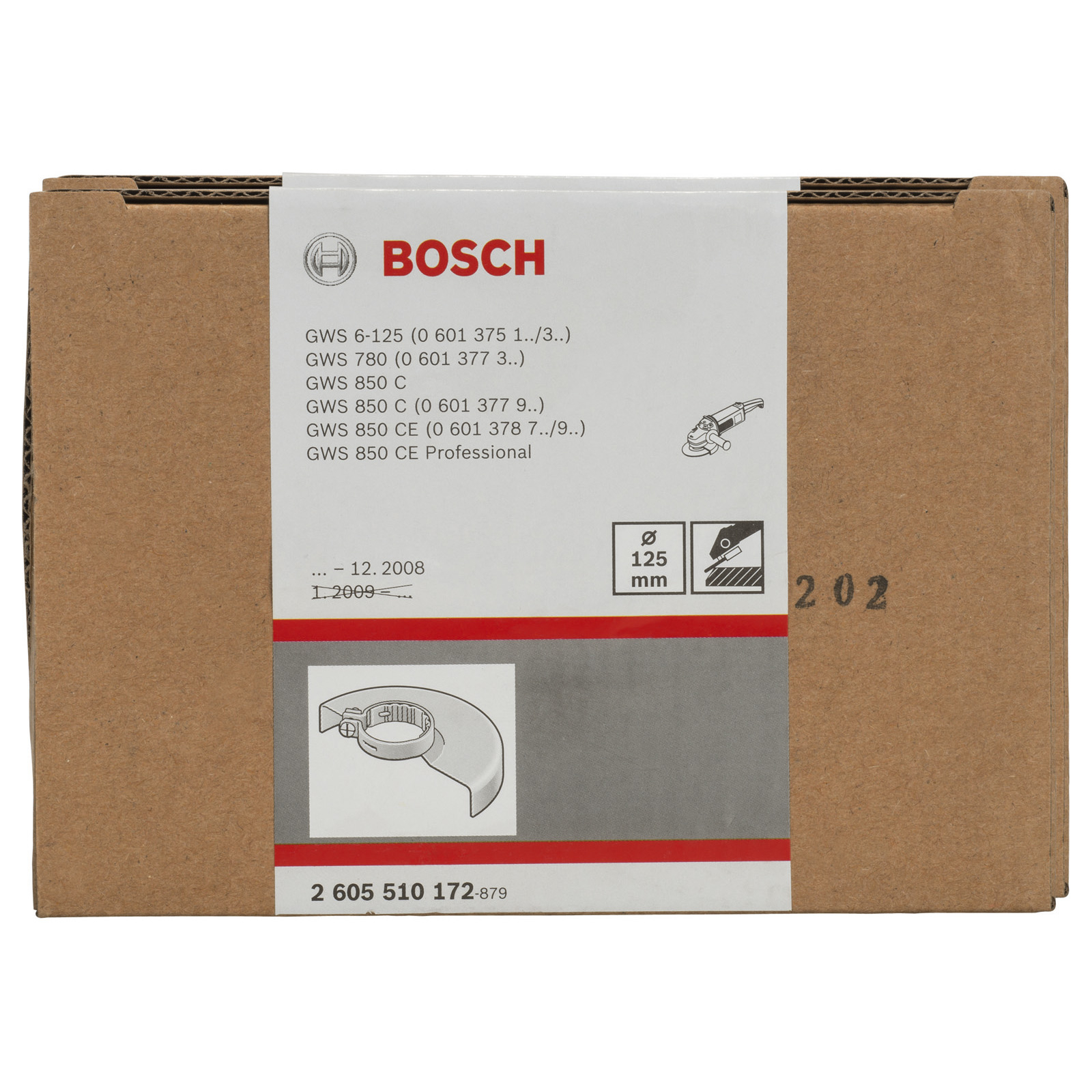 Bosch Schutzhaube ohne Deckblech, 125 mm, mit Codierung, passend zu GWS 6-125 - 2605510172