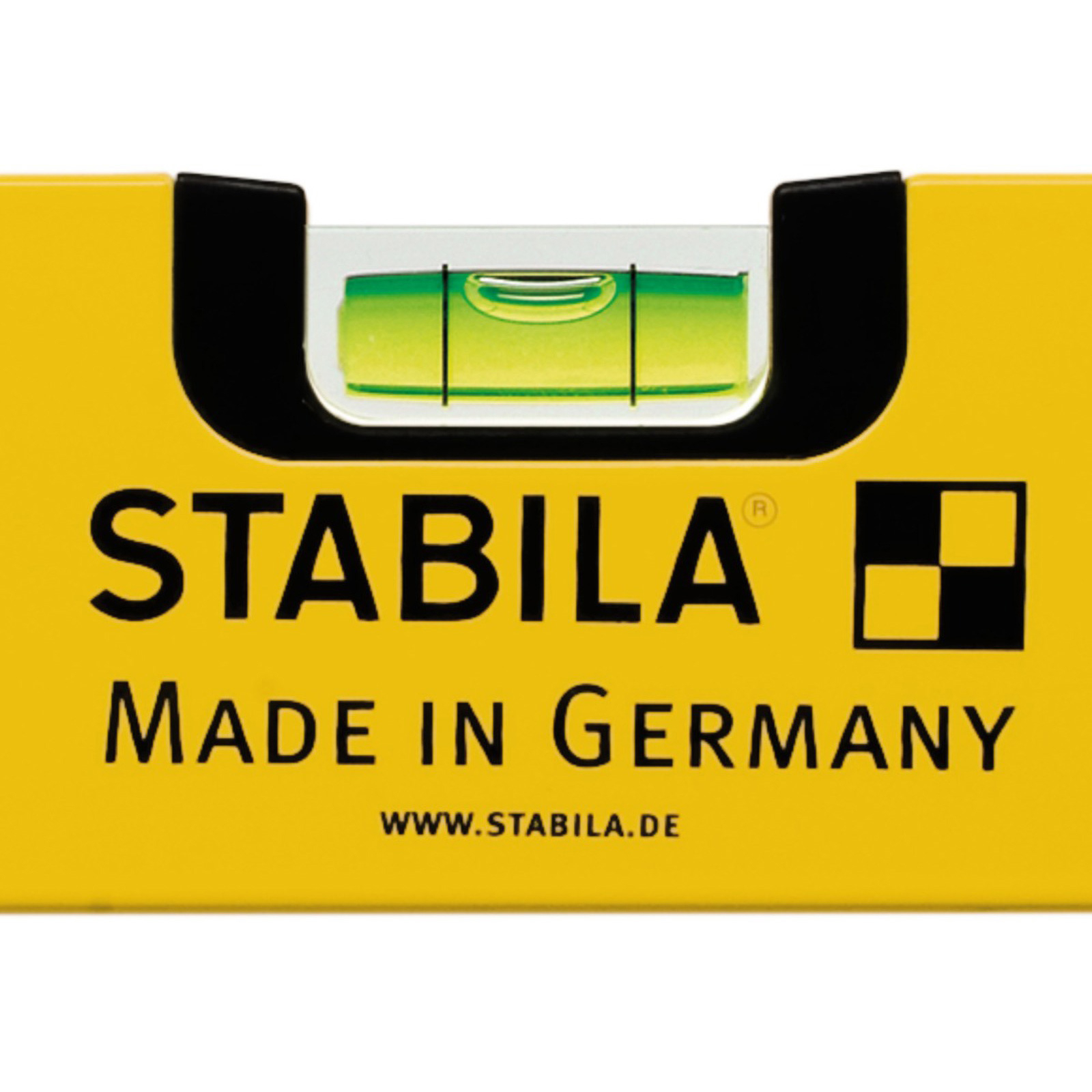 STABILA Wasserwaage Type 70, 80 cm, leichtes Alu-Profil, 1 Horizontal-Libelle, 1 Vertikal-Libelle, Made in Germany - 02286