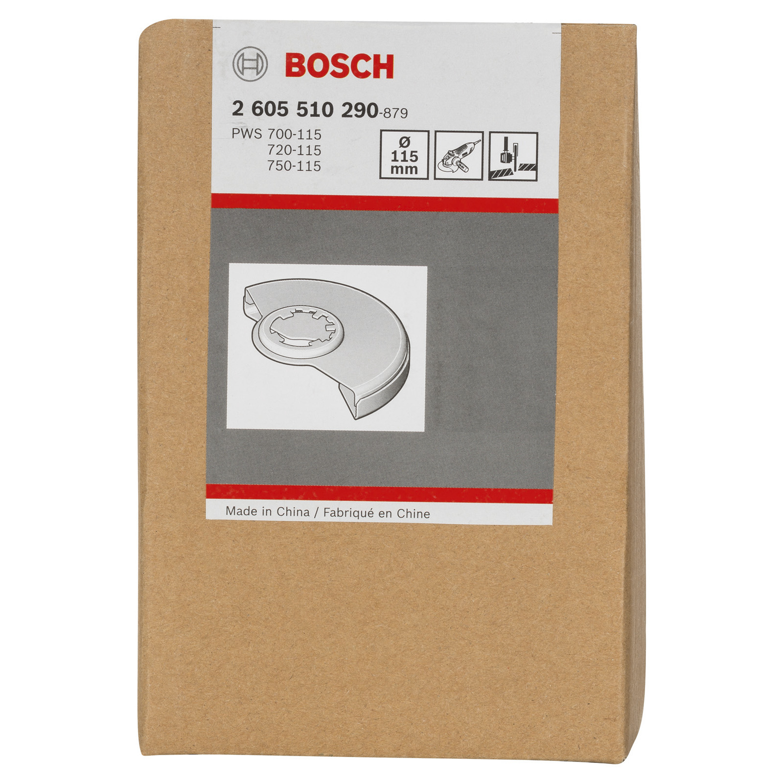 Bosch Schutzhaube mit Deckblech 115 mm passend zu PWS 700-115 - 2605510290