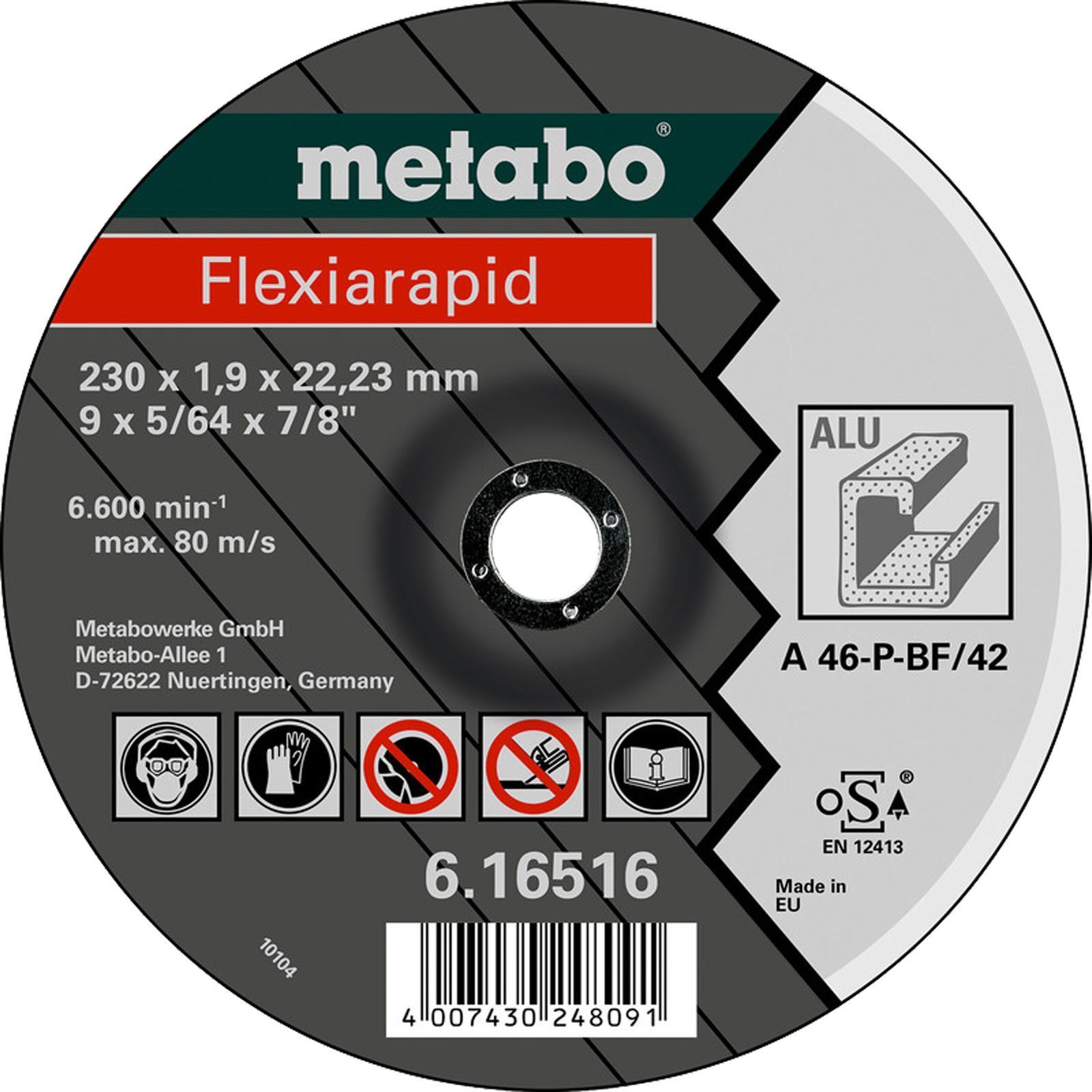 Metabo Trennscheibe Alu Flexiarapid Form 41