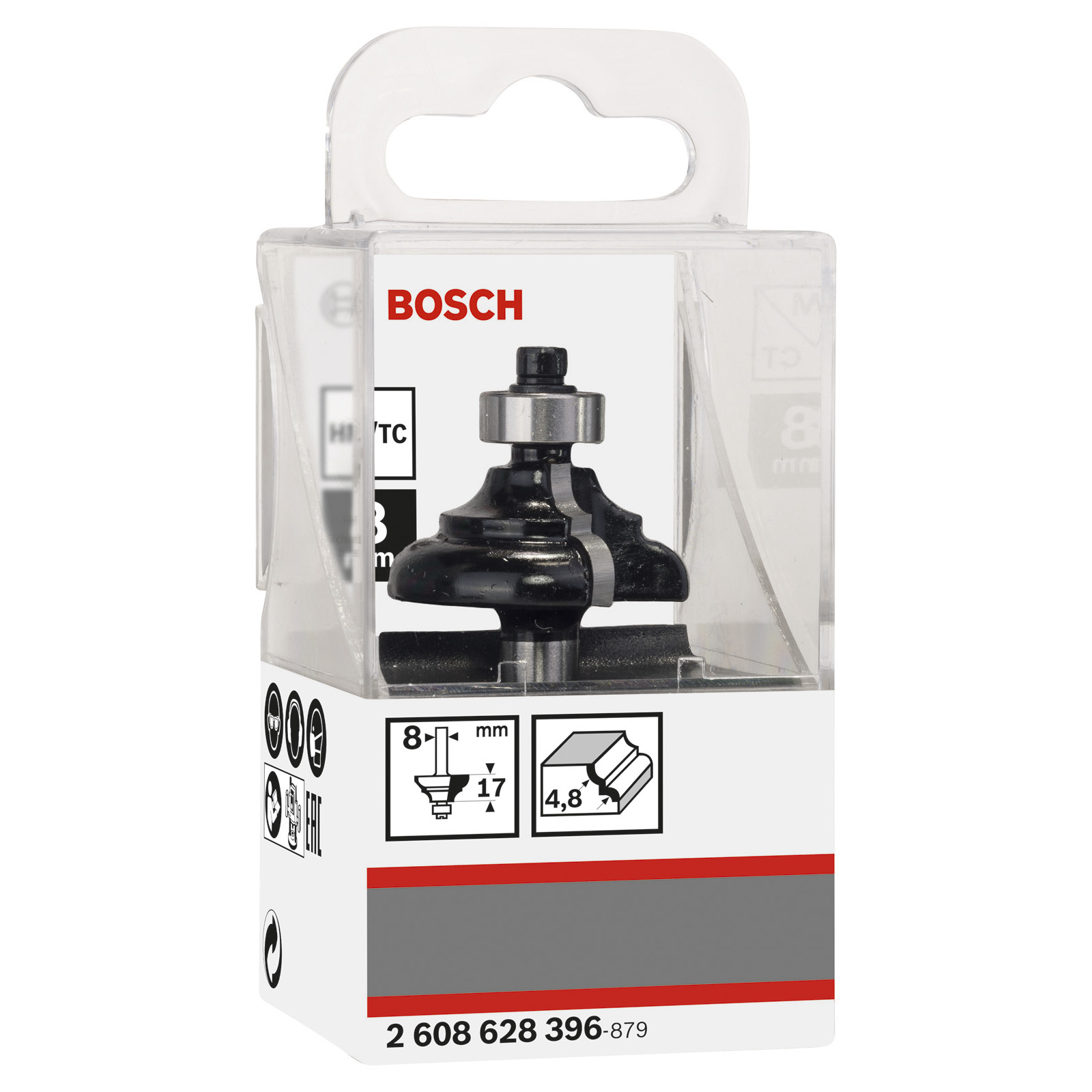 Bosch Profilfräser C 8 mm R1 4,8 mm B 9,5 mm L 14 mm G 57 mm - 2608628396