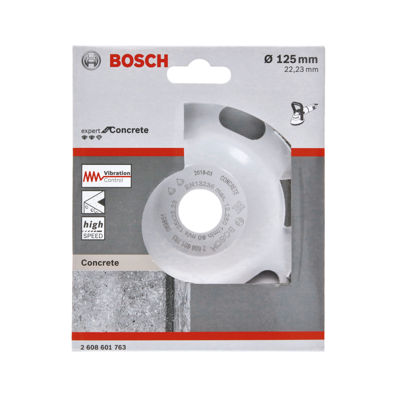 Bosch Diamanttopfscheibe Expert for Concrete Hohe Geschwindigkeit 125 mm - 2608601763