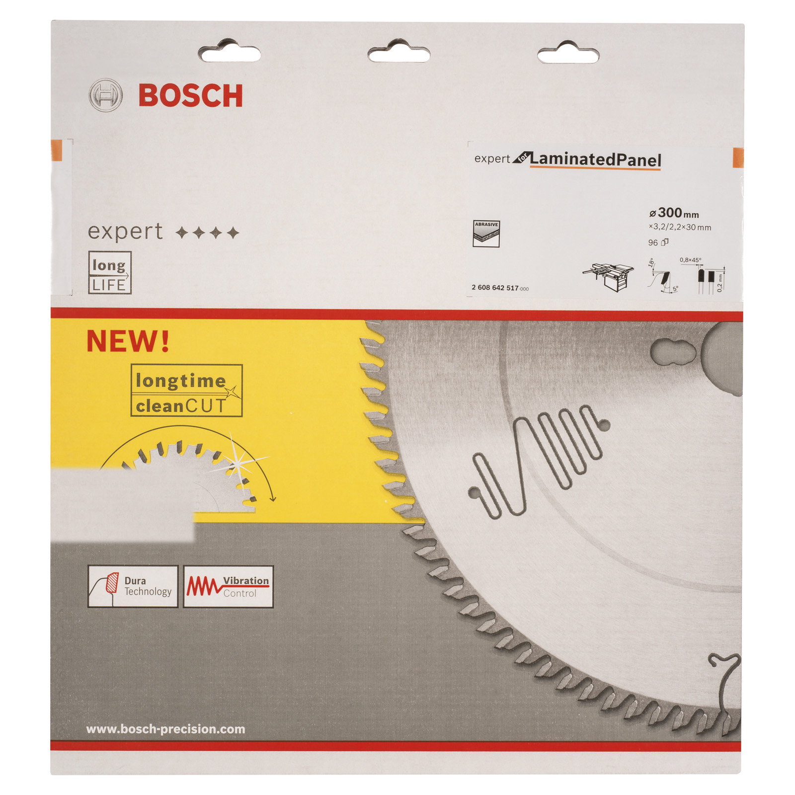 Bosch Kreissägeblatt Expert for Laminated Panel für Paneelkreis- und Tischsägen 300 x 30 x 3,2 mm 96 - 2608642517