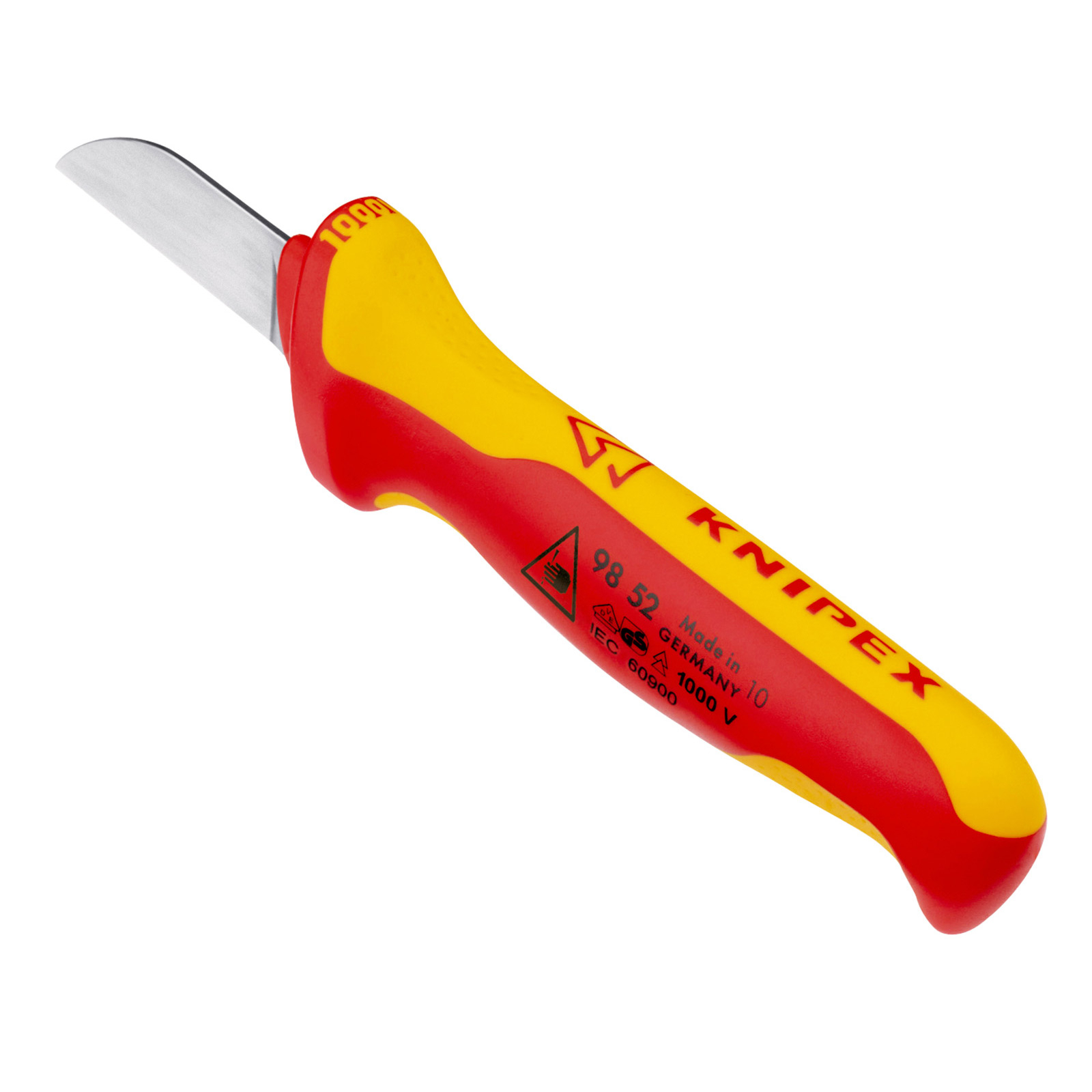 Knipex Kabelmesser isolierender Mehrkomponenten-Griff, VDE-geprüft 190 mm - 9852SB