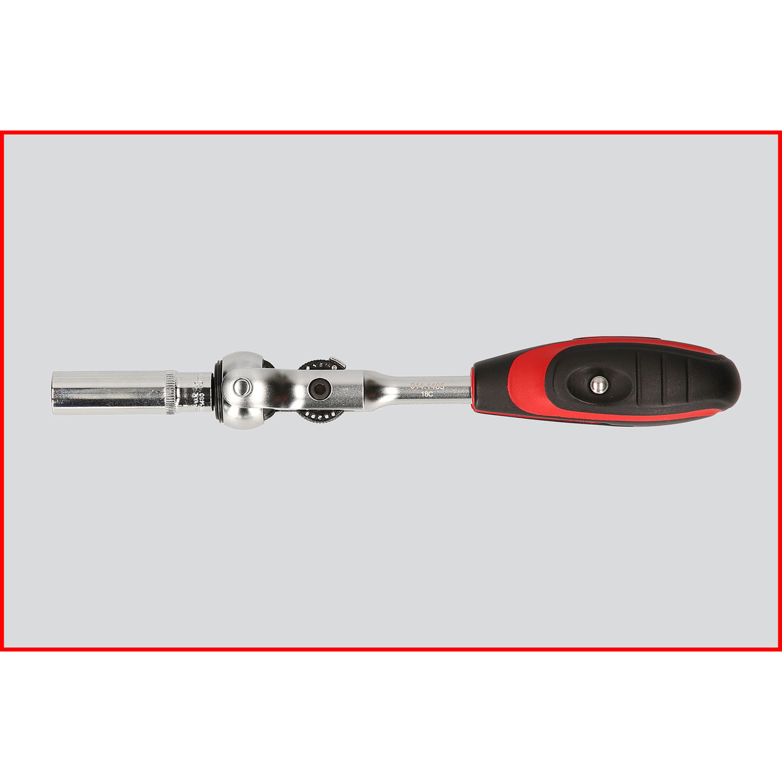 KS TOOLS 1/4" MODIFIX Mini-T-Griff-Schwenkkopf-Knarre 72 Zahn - 914.1405