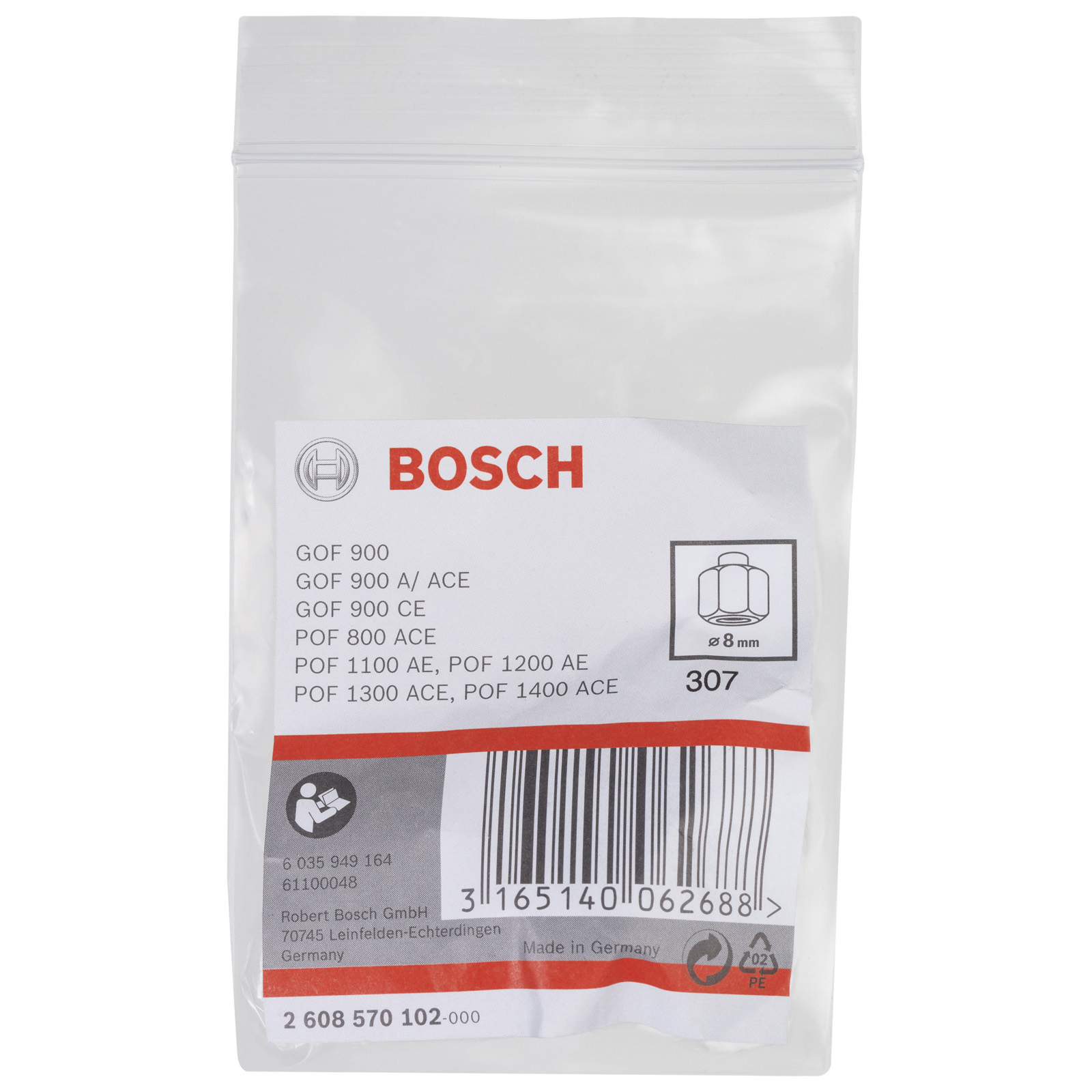 Bosch Spannzange 8 mm 19 mm - 2608570102