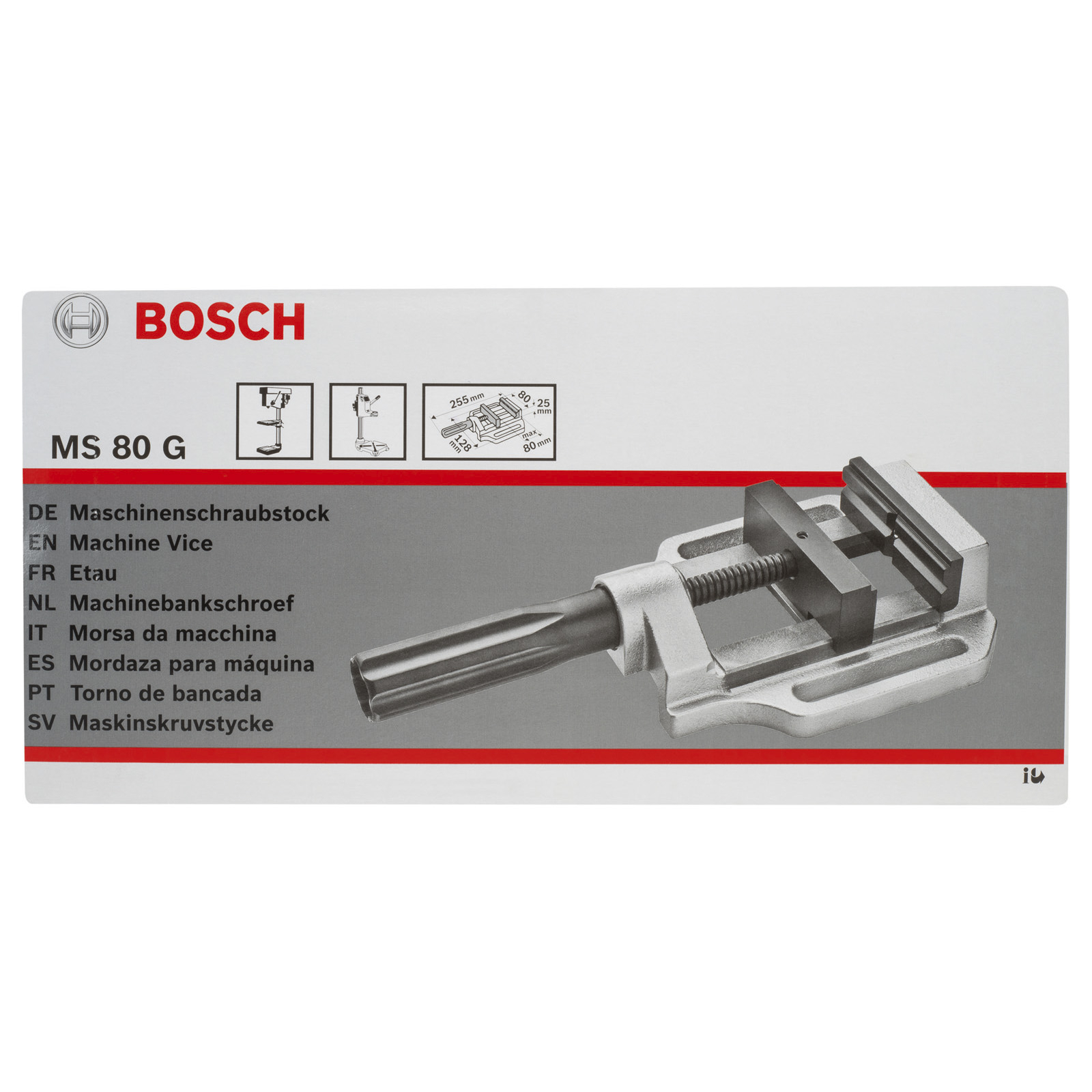 Bosch Maschinenschraubstock MS 80 G, 100 mm, 80 mm, 80 mm - 2608030056