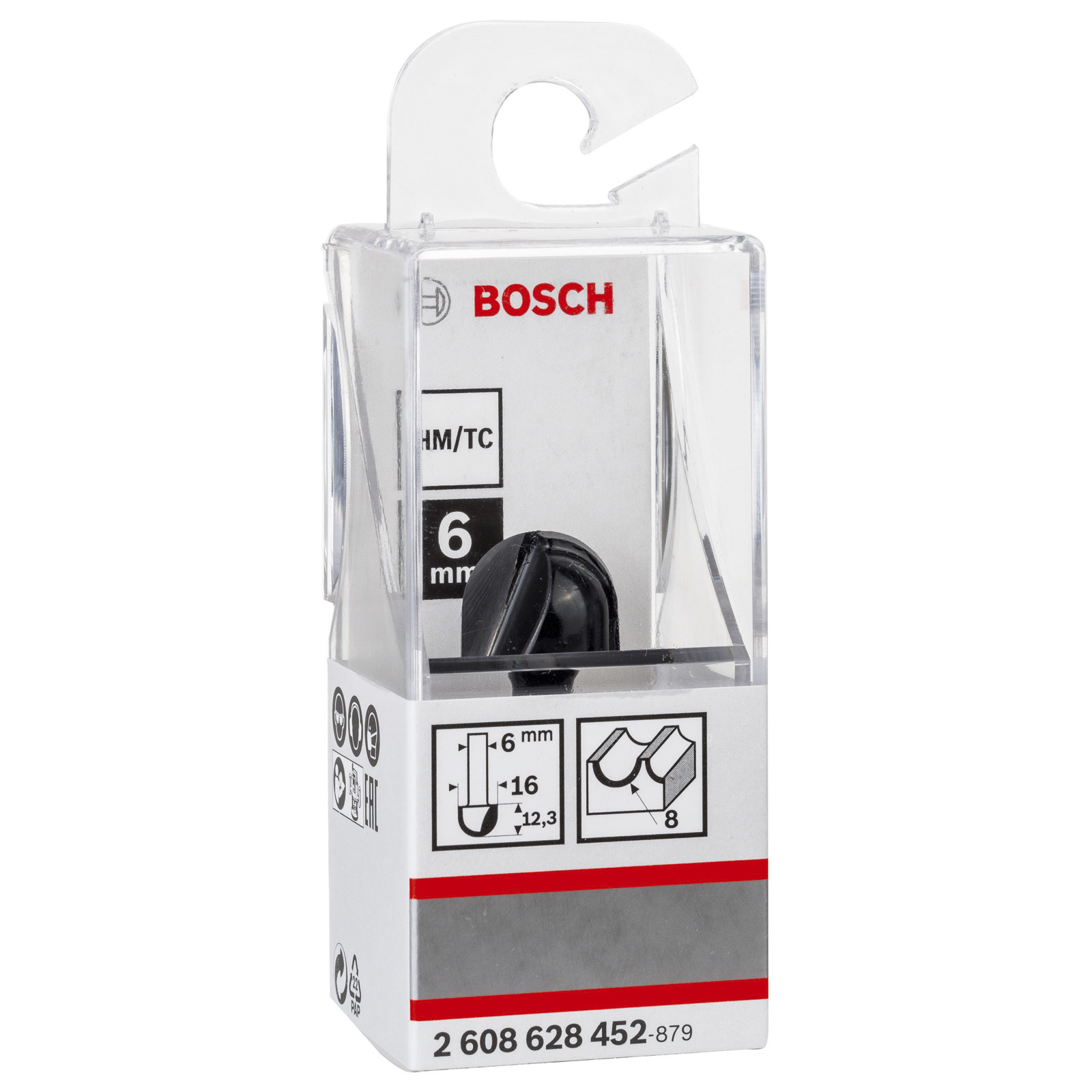 Bosch Hohlkehlfräser + Zapfen 6 x 15,9 x 45 - 2608628452