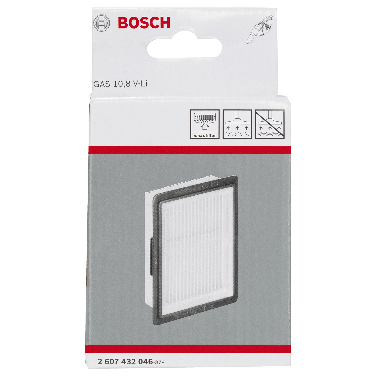 Bosch Faltenfilter für GAS 10,8V-LI / GAS 12V - 2607432046