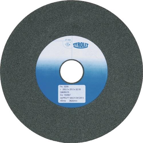 TYROLIT Schleifbockscheibe Ø 175 x B 25 x 32 mm Körnung 80 Siliciumcarbid - 2956