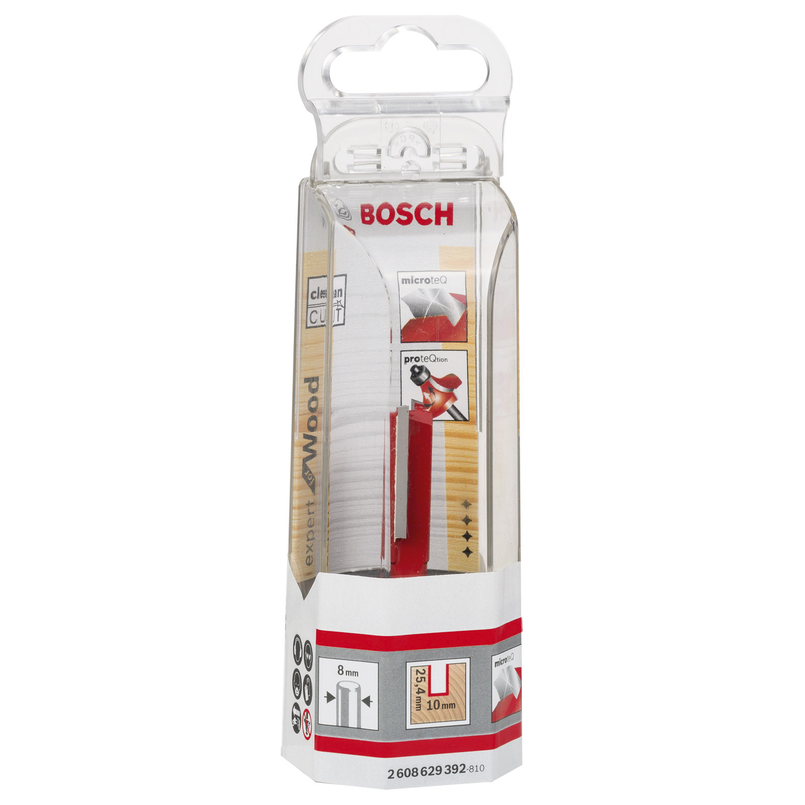 Bosch Nutfräser Expert for Wood 8 mm D1 10 mm L 25,4 mm G 62,4 mm - 2608629392