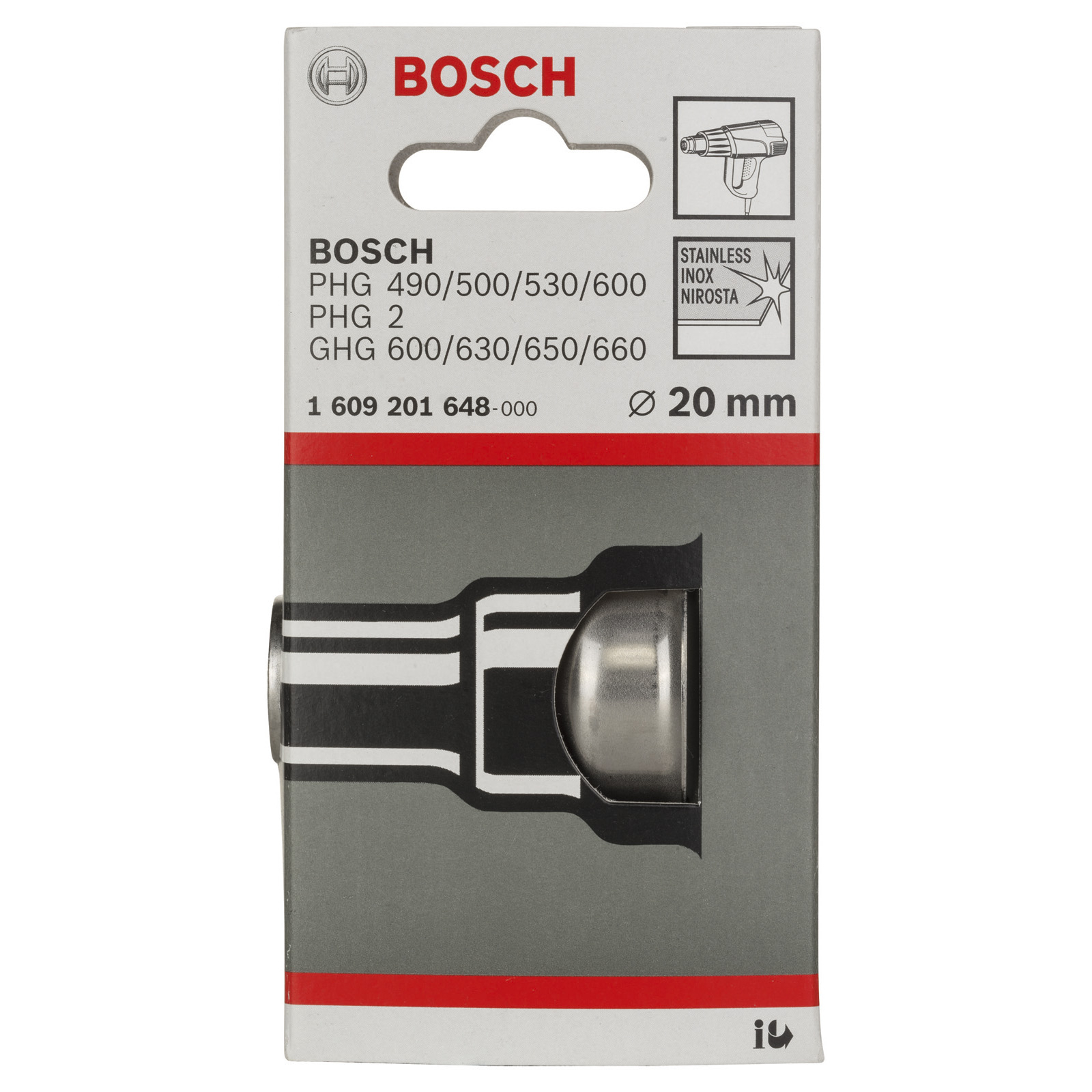 Bosch Reduzierdüse für Bosch-Heißluftgebläse, 20 mm - 1609201648