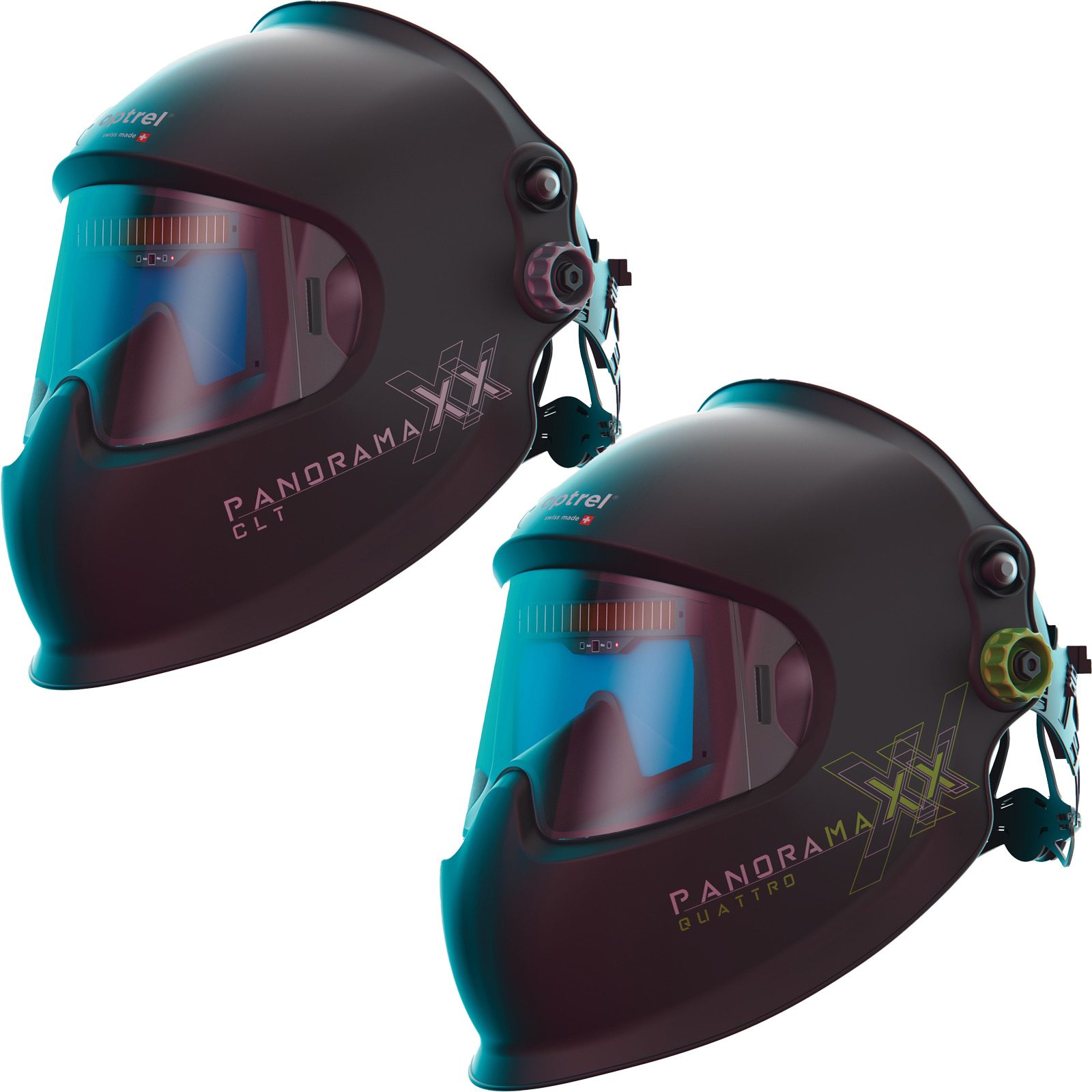 OPTREL Schweißerschutzhelm Panoramaxx Quattro re-charge IsoFit headgear 180 x 120 mm - 1010100
