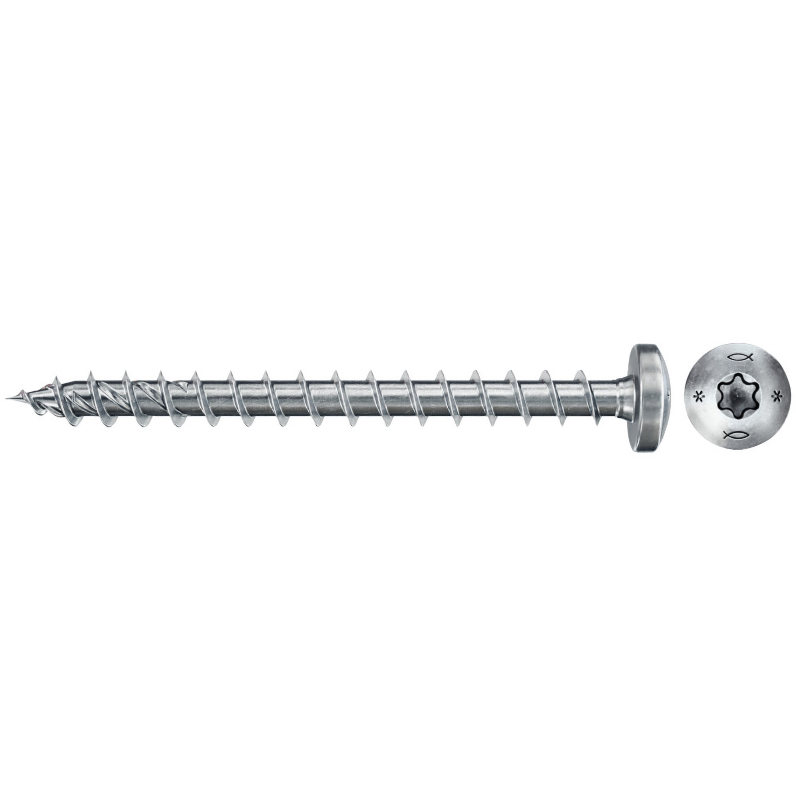 Fischer 200x Power-Fast II FPF II PTF 3,5 x 25  mm BC Pan Head mit Innenstern TX20 Vollgewinde galvanisch verzinkt blau passiviert - 670101