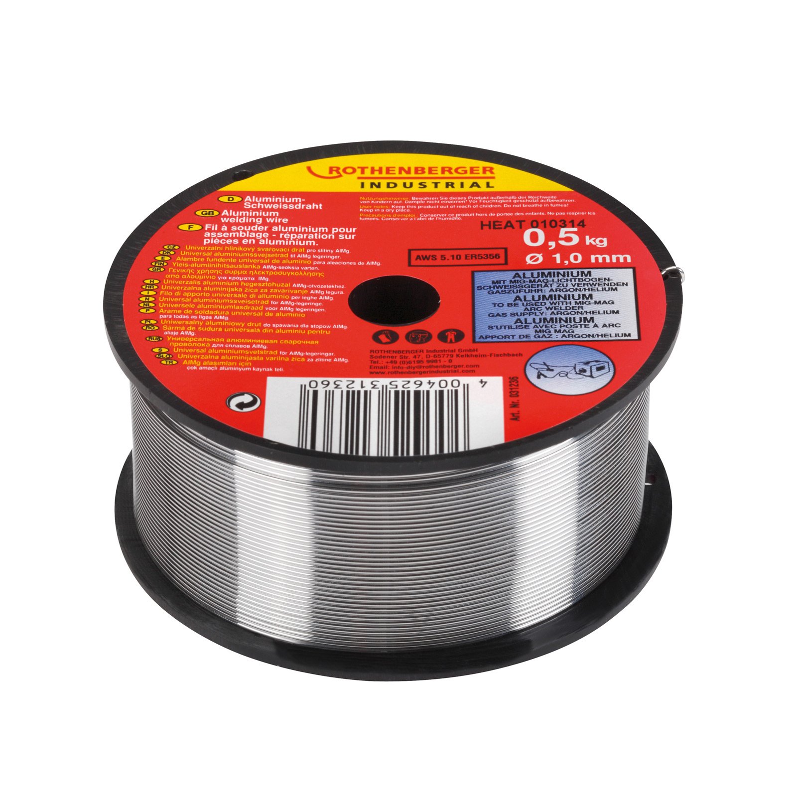 ROTHENBERGER Industrial Aluminium-Schweißdraht 1 mm / 0,5kg - 31236