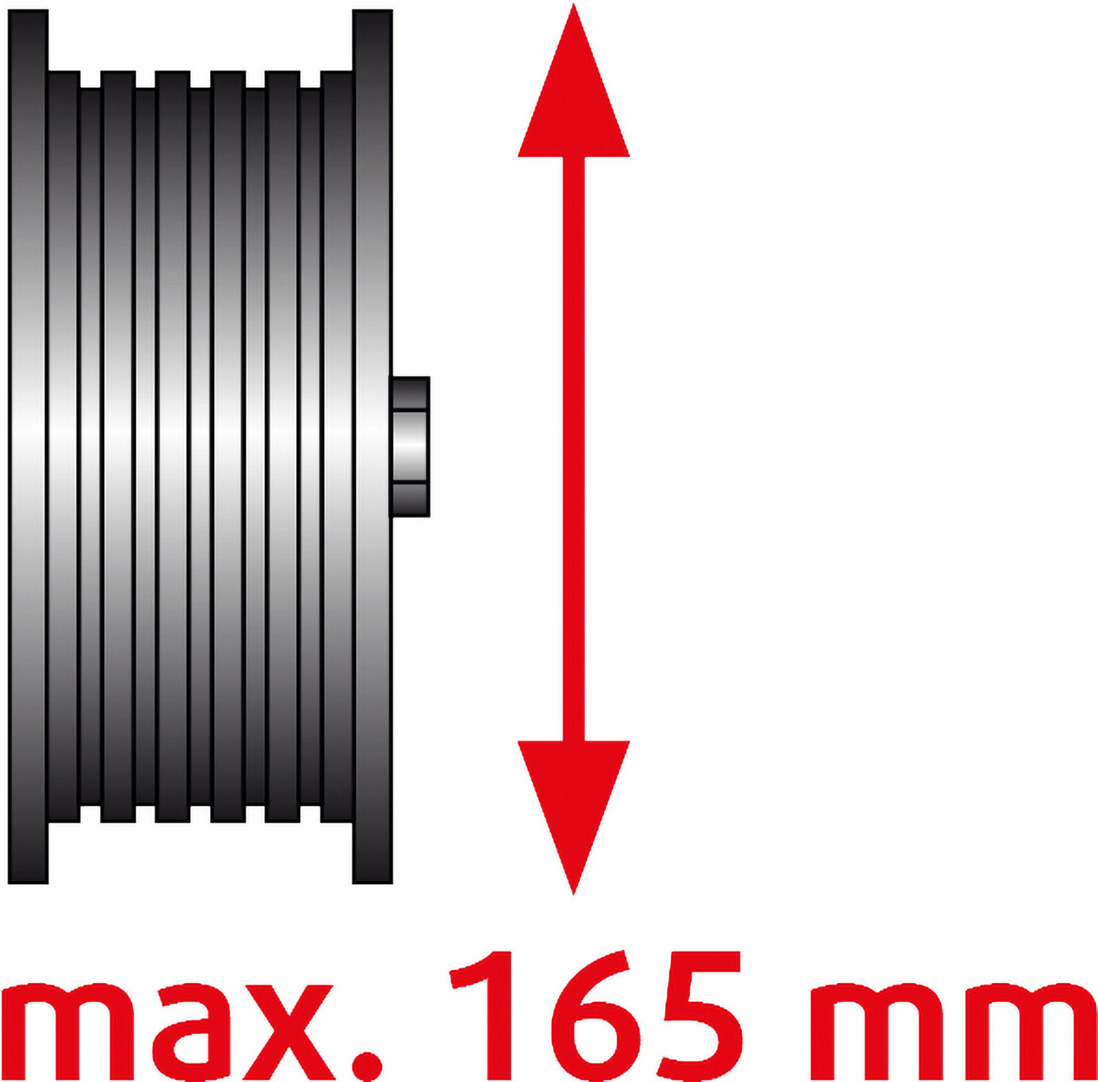 KS TOOLS Universal-Rillen-Riemenscheiben-Abzieher Ø 40-165 mm - 150.3170