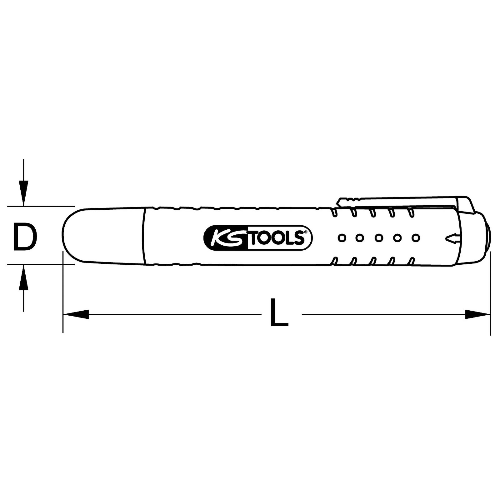 KS TOOLS Bremsflüssigkeitstester für DOT und ENV - 150.1969