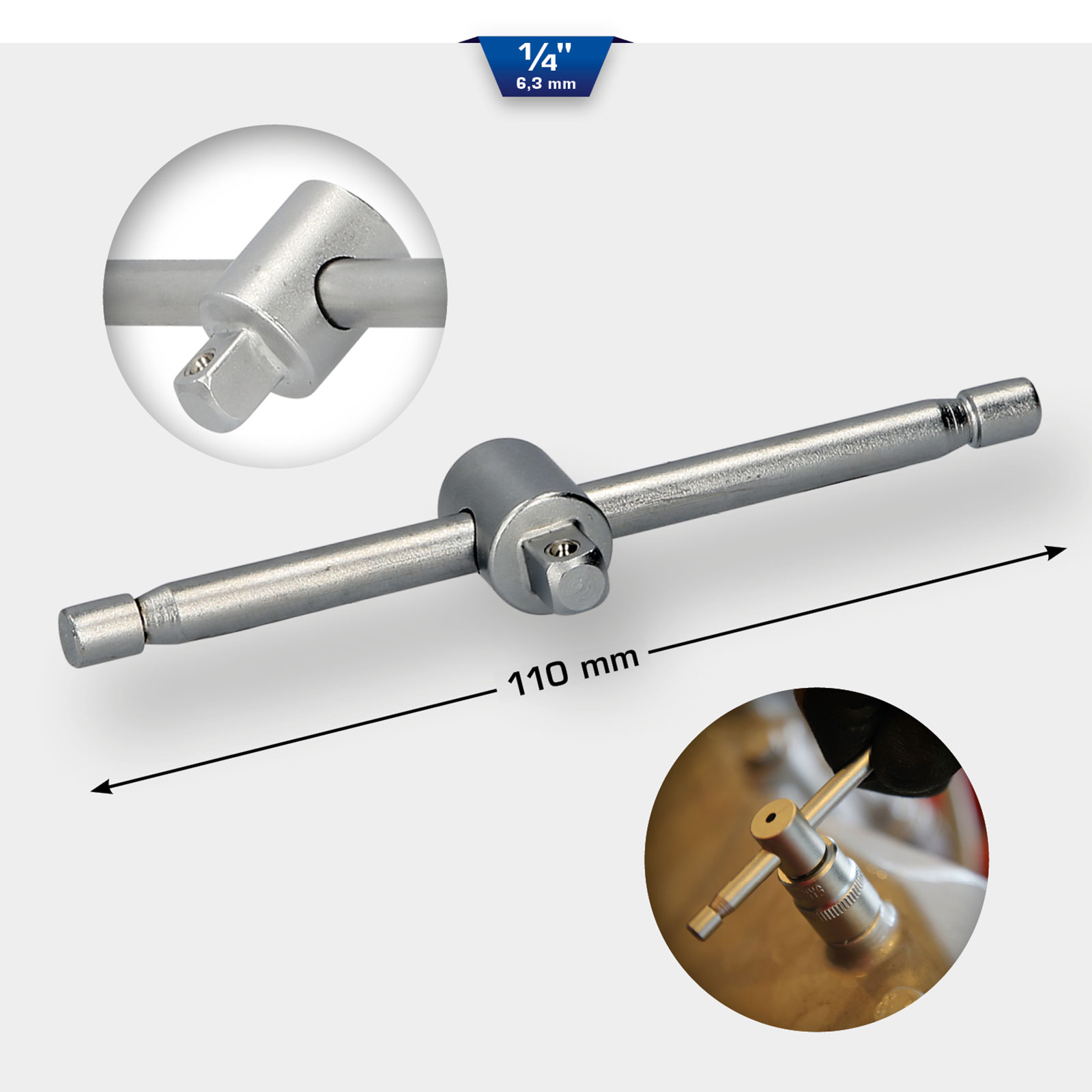 BRILLIANT TOOLS 1/4" Gleitgriff - BT020902