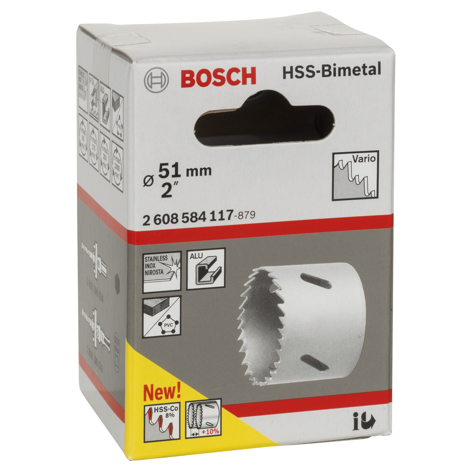 Bosch Lochsäge HSS-Bimetall für Standardadapter 51 mm 2" - 2608584117