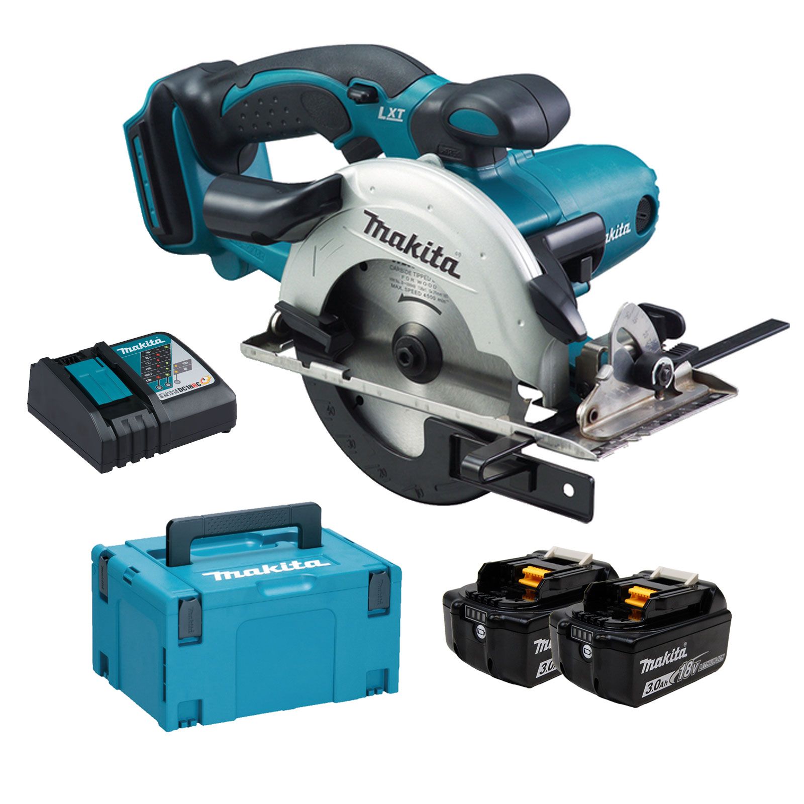 Makita DSS501RFJ Akku-Handkreissäge 18 V / 2x 3,0 Ah Akku & Ladegerät im MAKPAC - DSS501