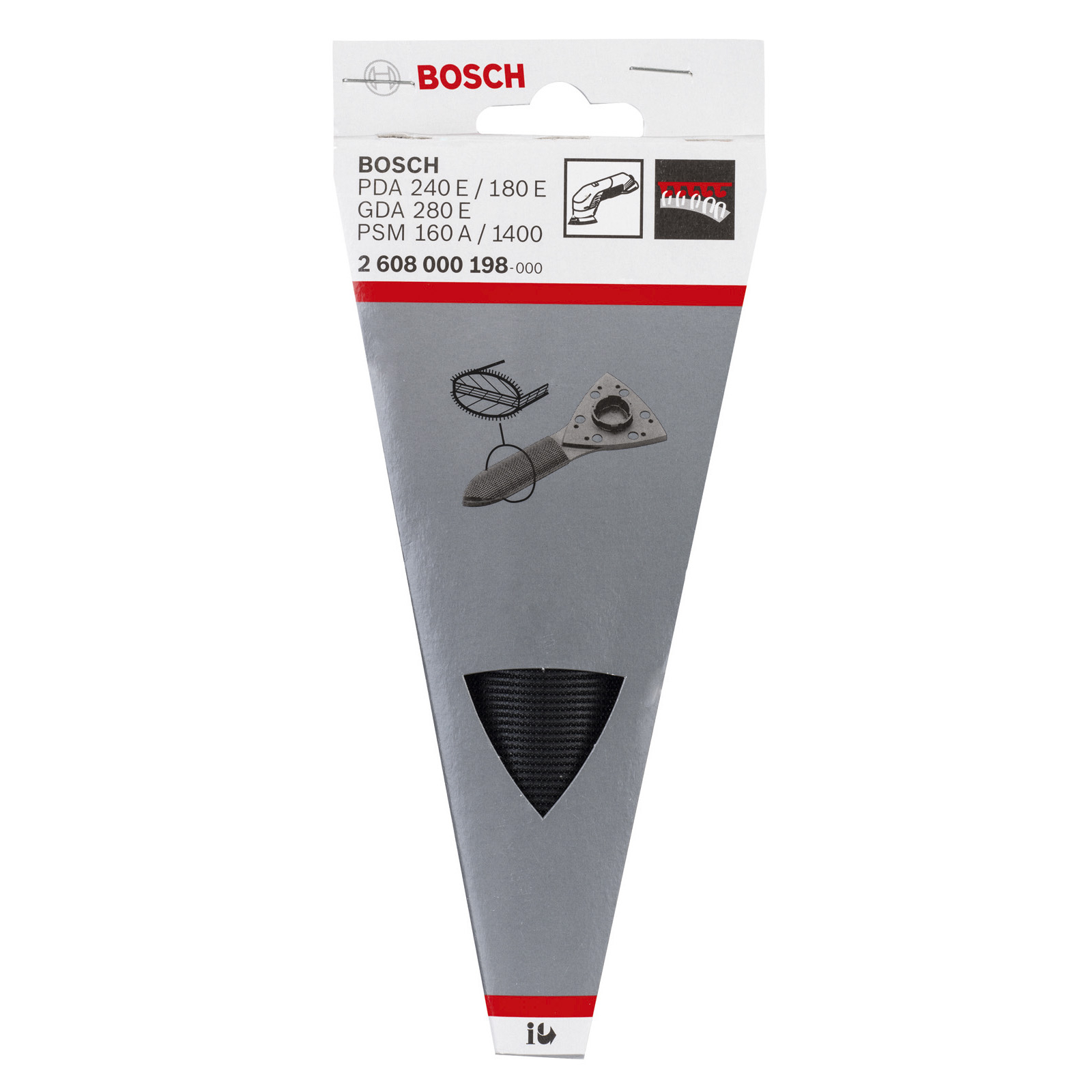 Bosch Schleifzunge oval für Bosch-Dreieckschleifer - 2608000198