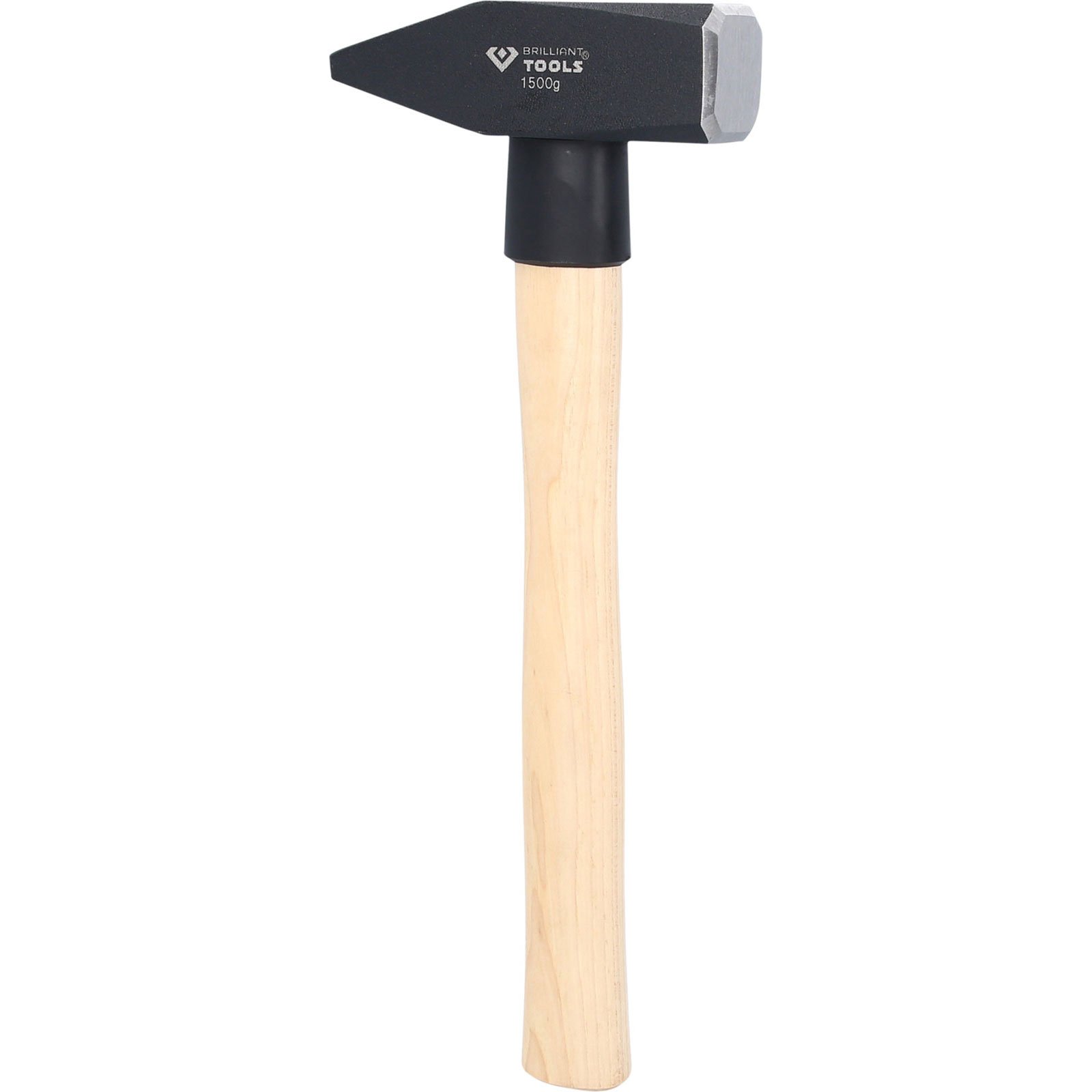 BRILLIANT TOOLS Schlosserhammer mit Hickory-Stiel 1500 g - BT073150