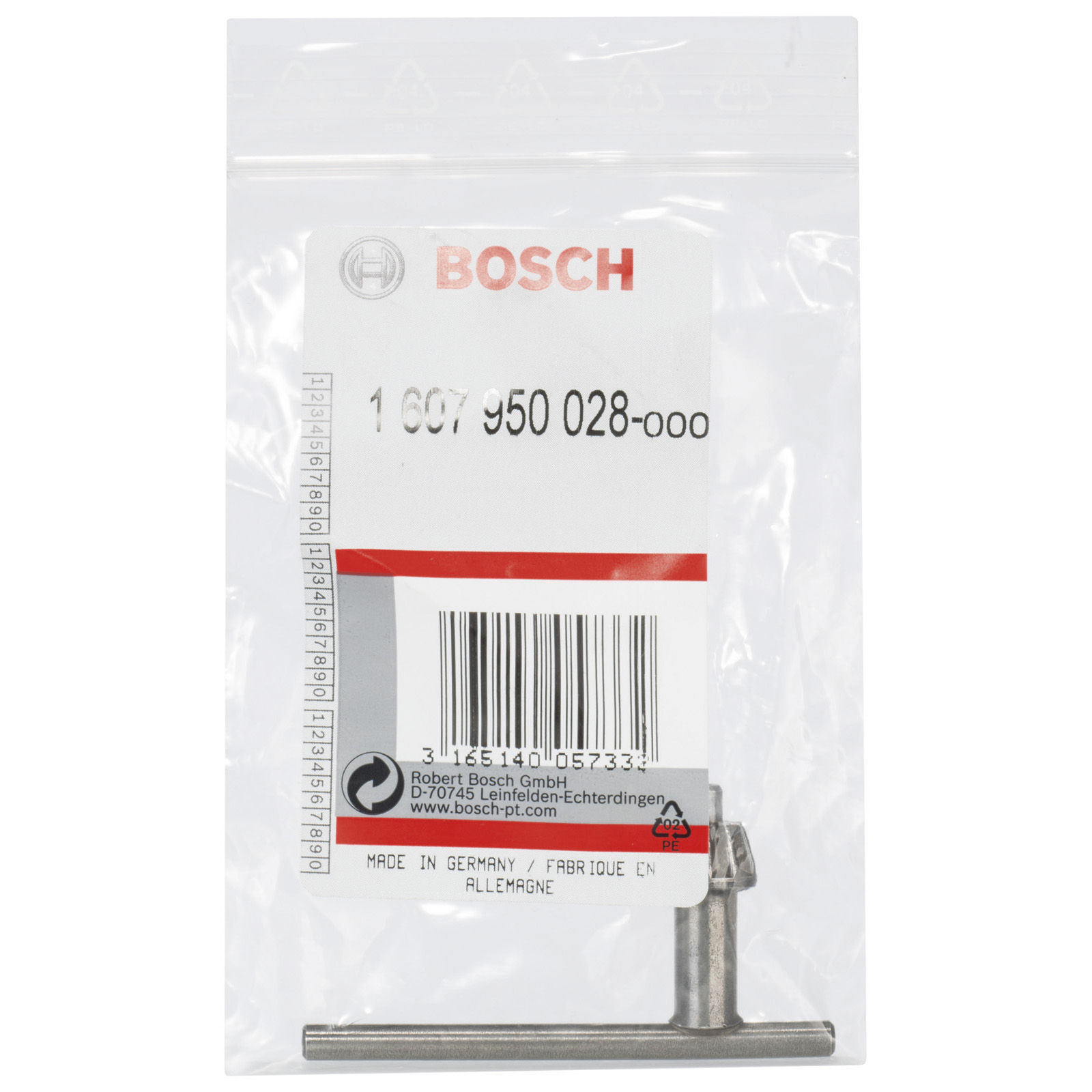 Bosch Ersatzschlüssel zu Zahnkranzbohrfutter S1, G, 60 mm, 30 mm, 4 mm - 1607950028