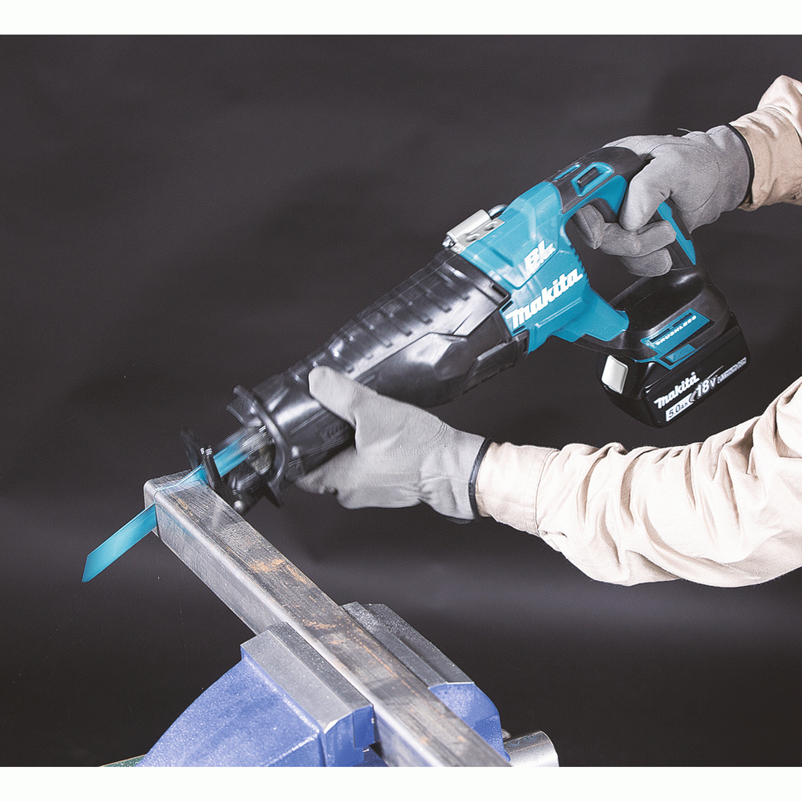 Makita DJR187RT Akku-Reciprosäge 18V / 1x 5,0 Ah Akku + Ladegerät  im Transportkoffer