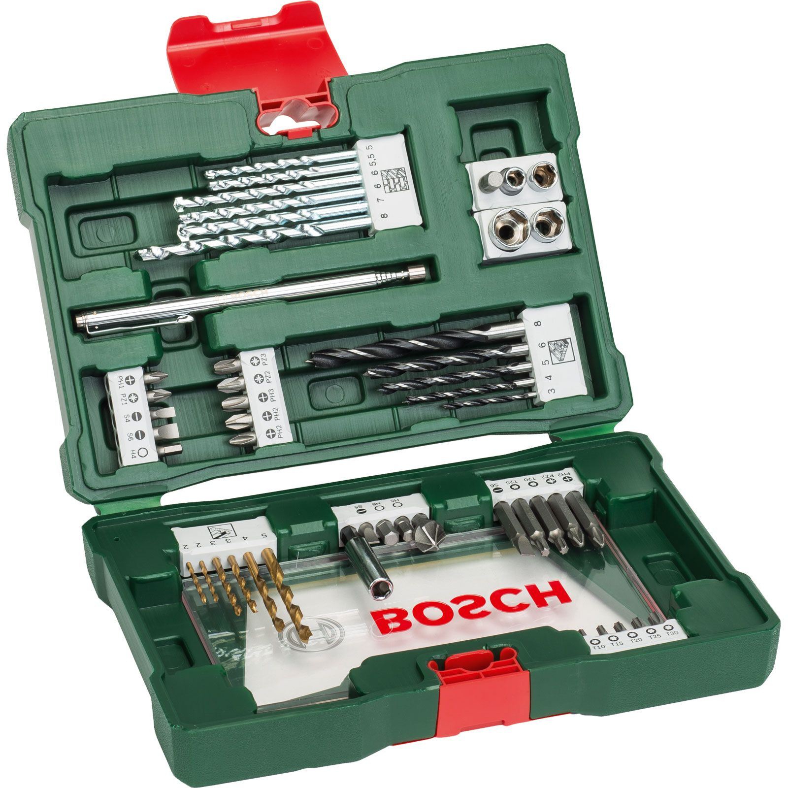 Bosch V-Line TiN-Bohrer- und Bit-Set 48tlg. mit Magnetstab - 2607017314