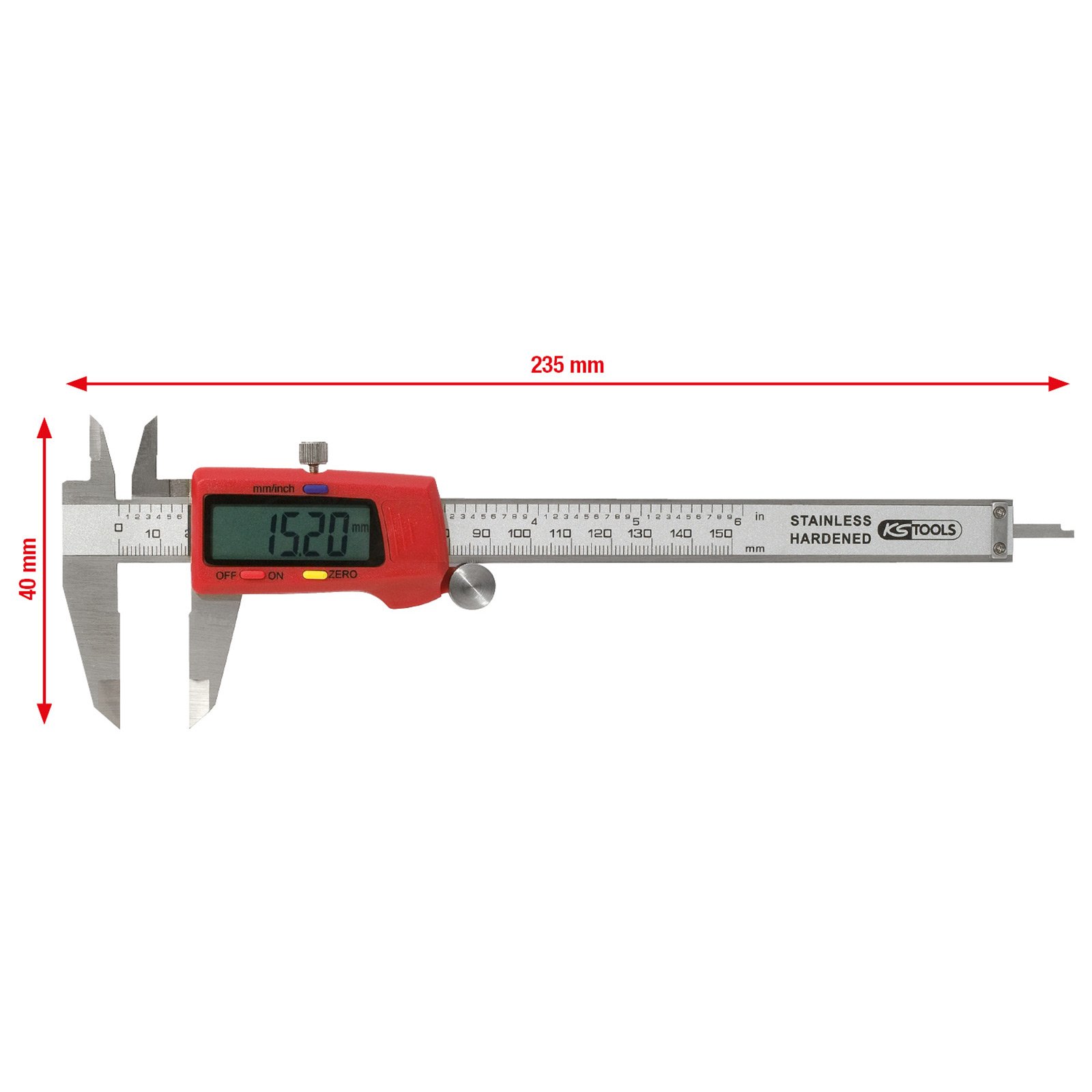 KS TOOLS Digital-Messschieber 0 - 150 mm - 300.0532