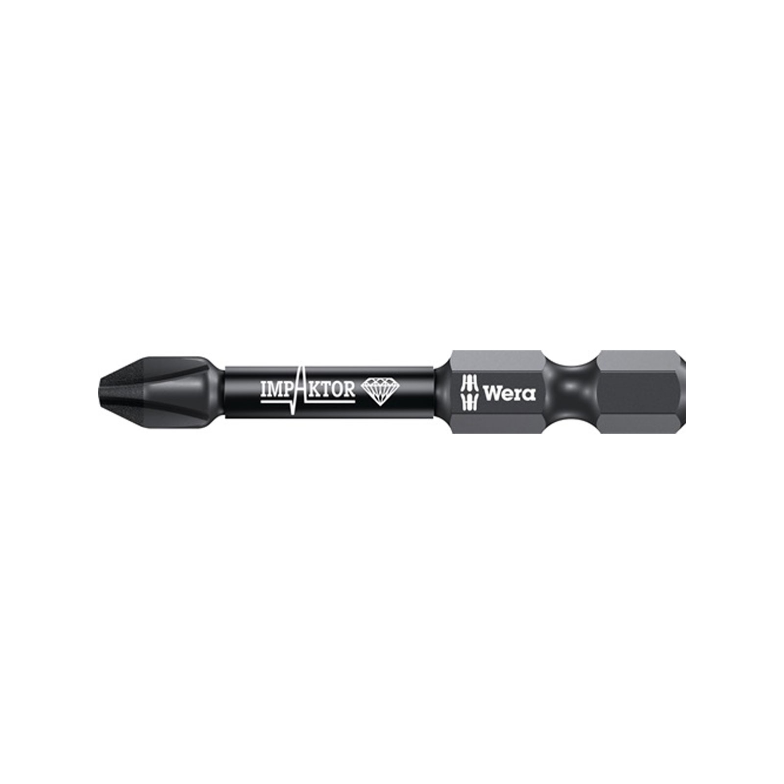Wera 5x Bit 851/4 IMP DC PH2 Länge 50 mm 1/4" E6,3 Impaktor DC - 5157656001
