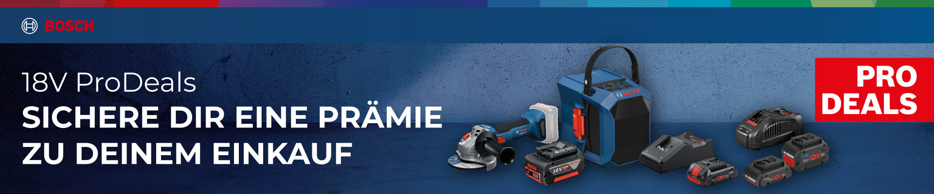 Bosch PRO Deals Prämienaktion – Prämie sichern beim Kauf ausgewählter Bosch Werkzeuge