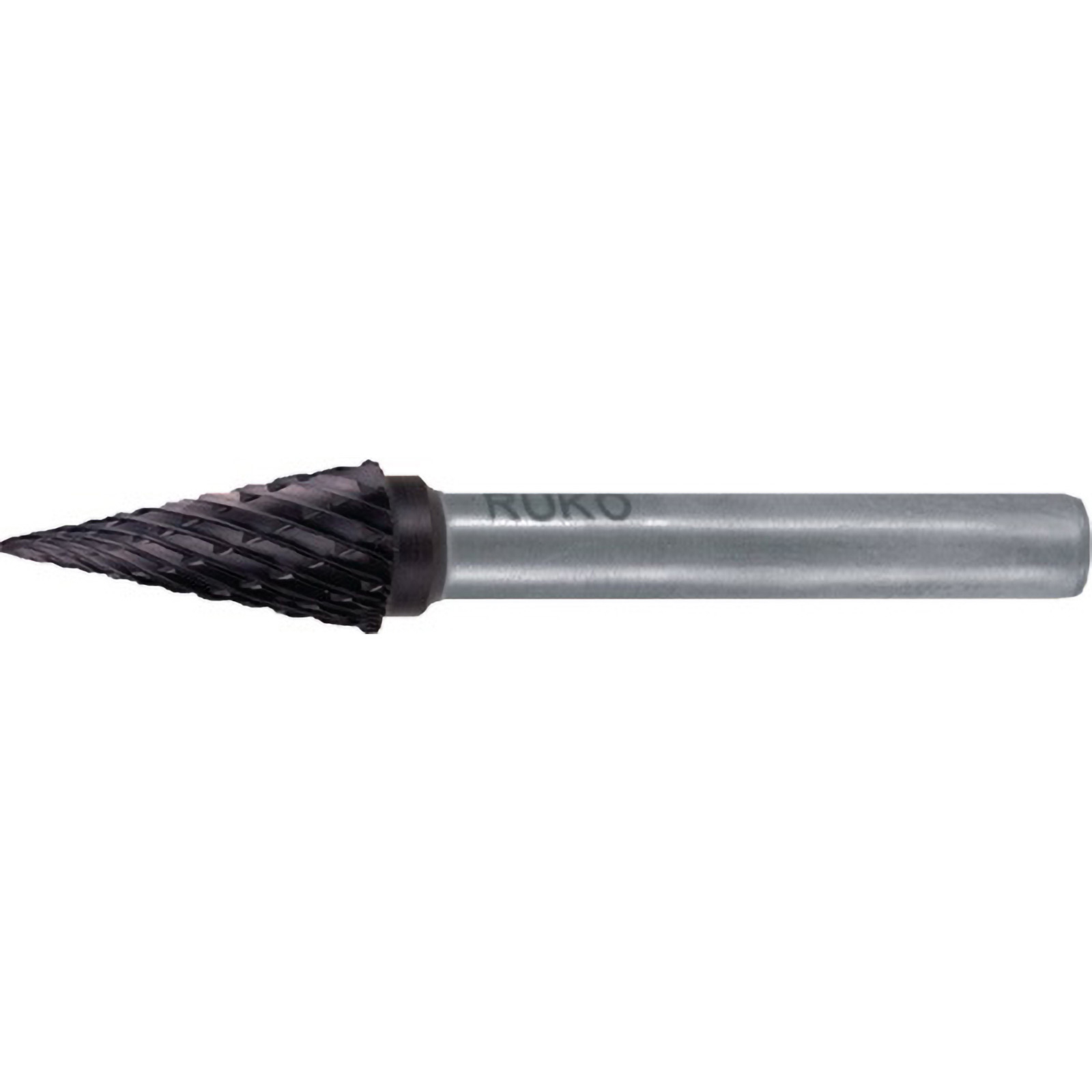 RUKO Hartmetall-Frässtift SKM Ø 16 mm Kopflänge 25 mm Schaft-Ø 6 mm TiCN Verzahnung KVZ 4 - 116039TC