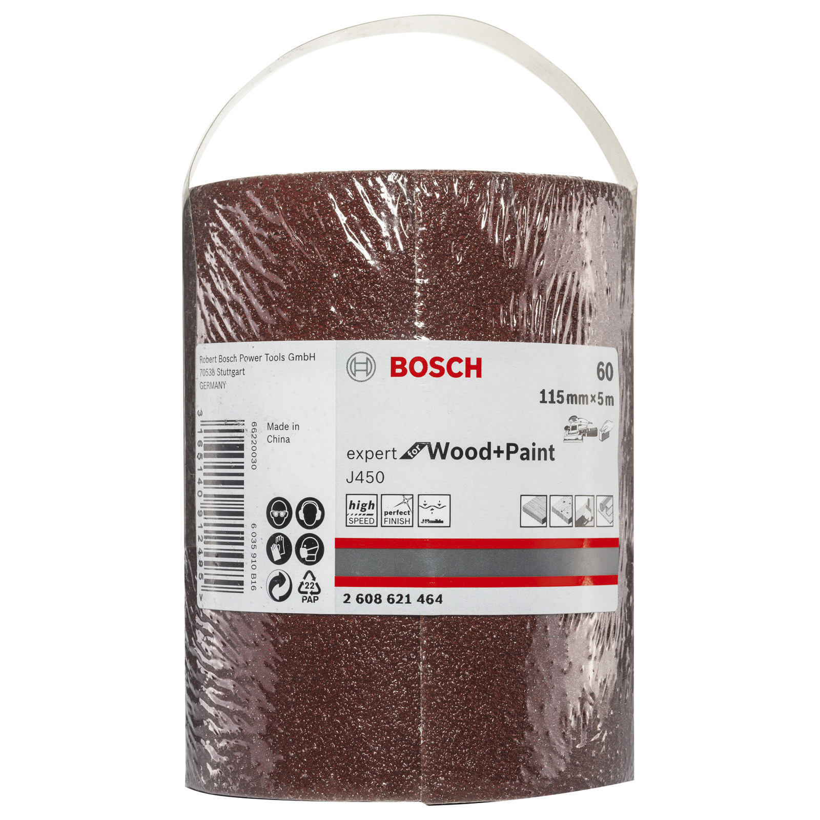 Bosch Schleifrolle J450 Expert for Wood and Paint 115 mm x 5 m 60 - 2608621464