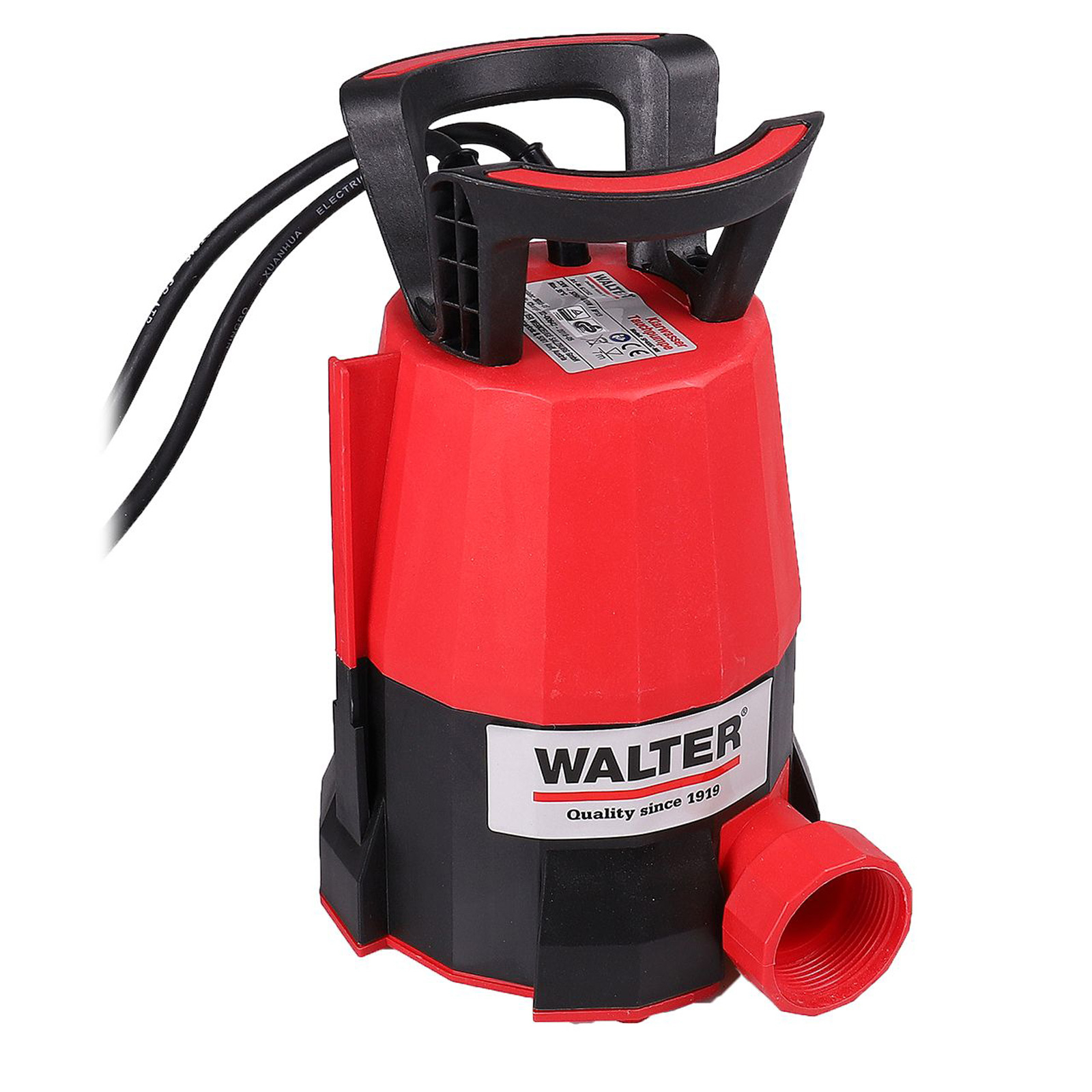 Walter Klarwasser Tauchpumpe "extra flach" 400 W - 612362