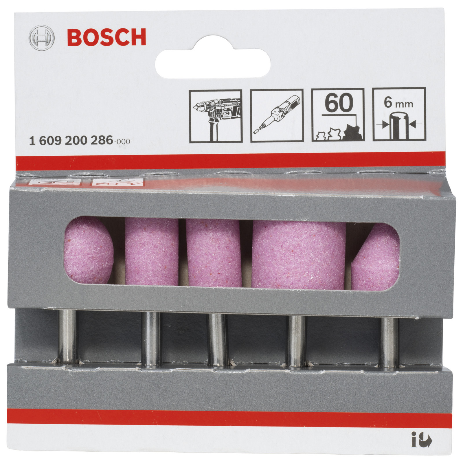 Bosch Schleifstift-Set 5tlg. 6 (a) 6 (b) 6 (c) 6 (d) 6 (e) 60 60 60 60 60 - 1609200286