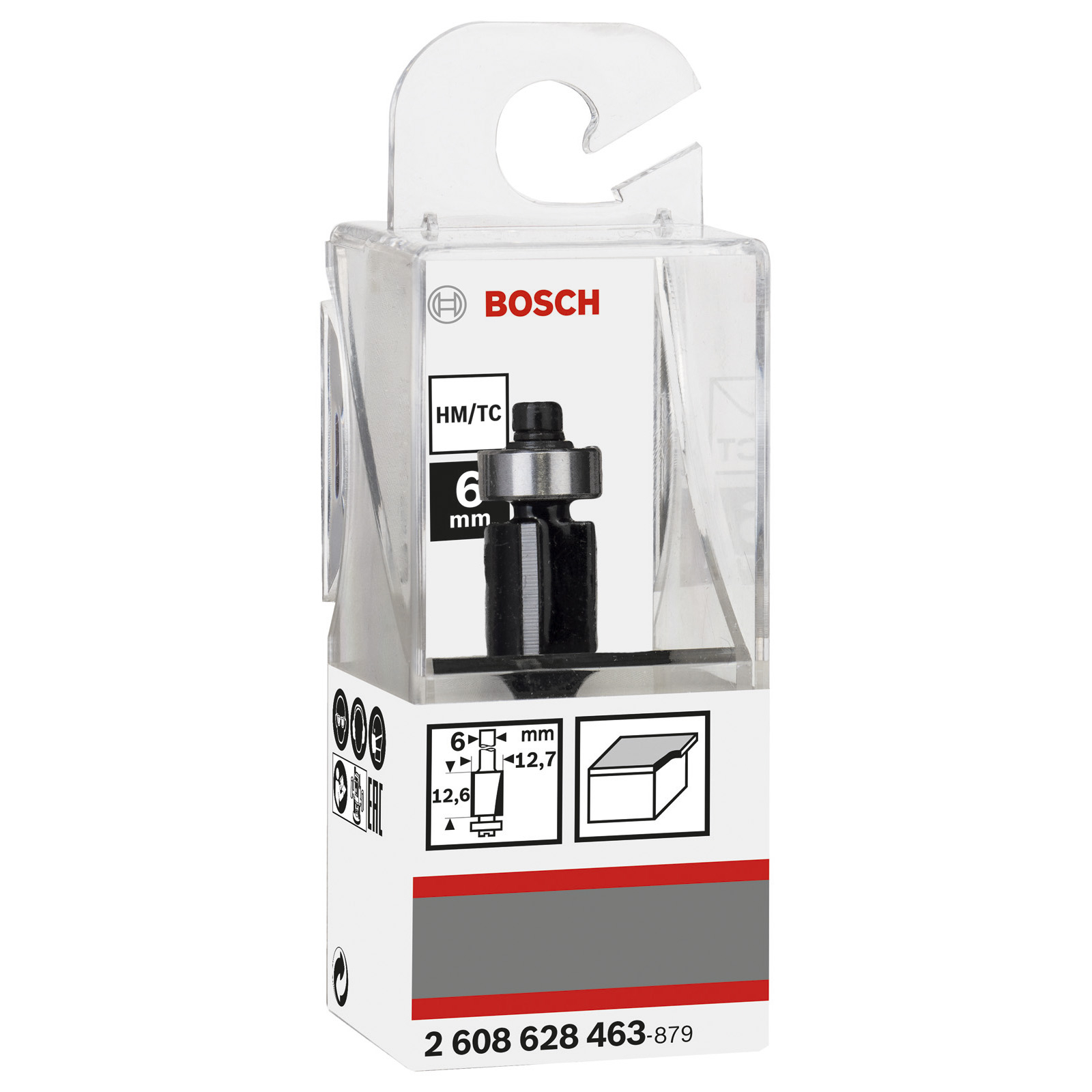 Bosch Bündigfräser 6 mm D1 12,7 mm L 12,7 mm G 56 mm - 2608628463