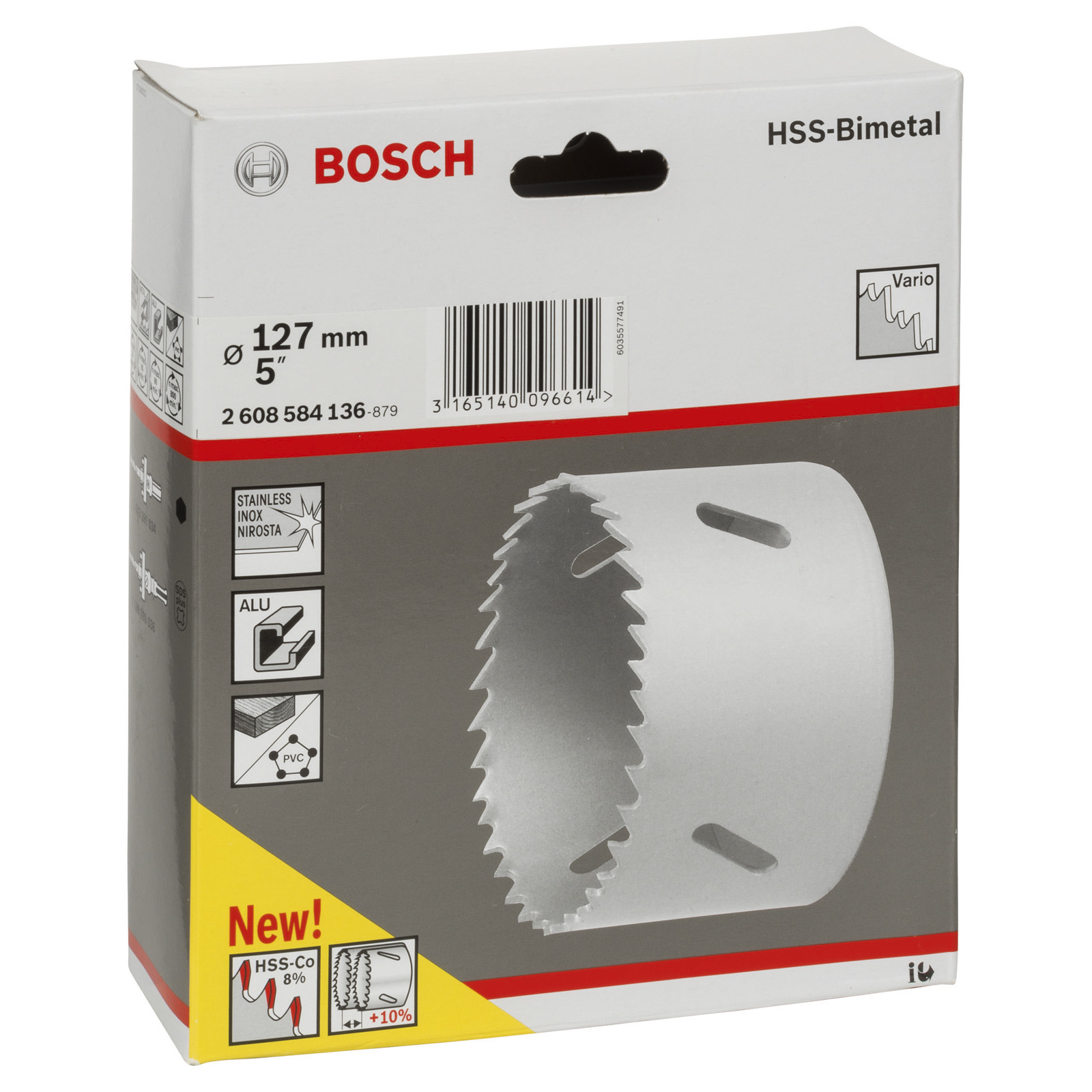 Bosch Lochsäge HSS-Bimetall für Standardadapter 127 mm 5" - 2608584136