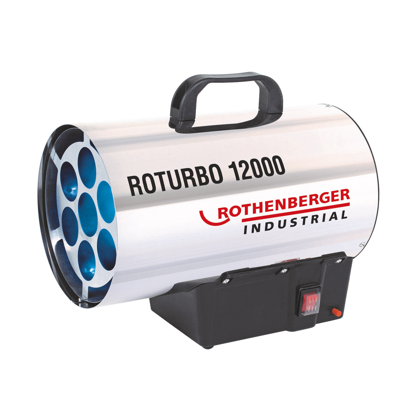 ROTHENBERGER Industrial Heizkanone ROTURBO 12000 mit Piezo inkl. Schlauch & Regler - 1500000050