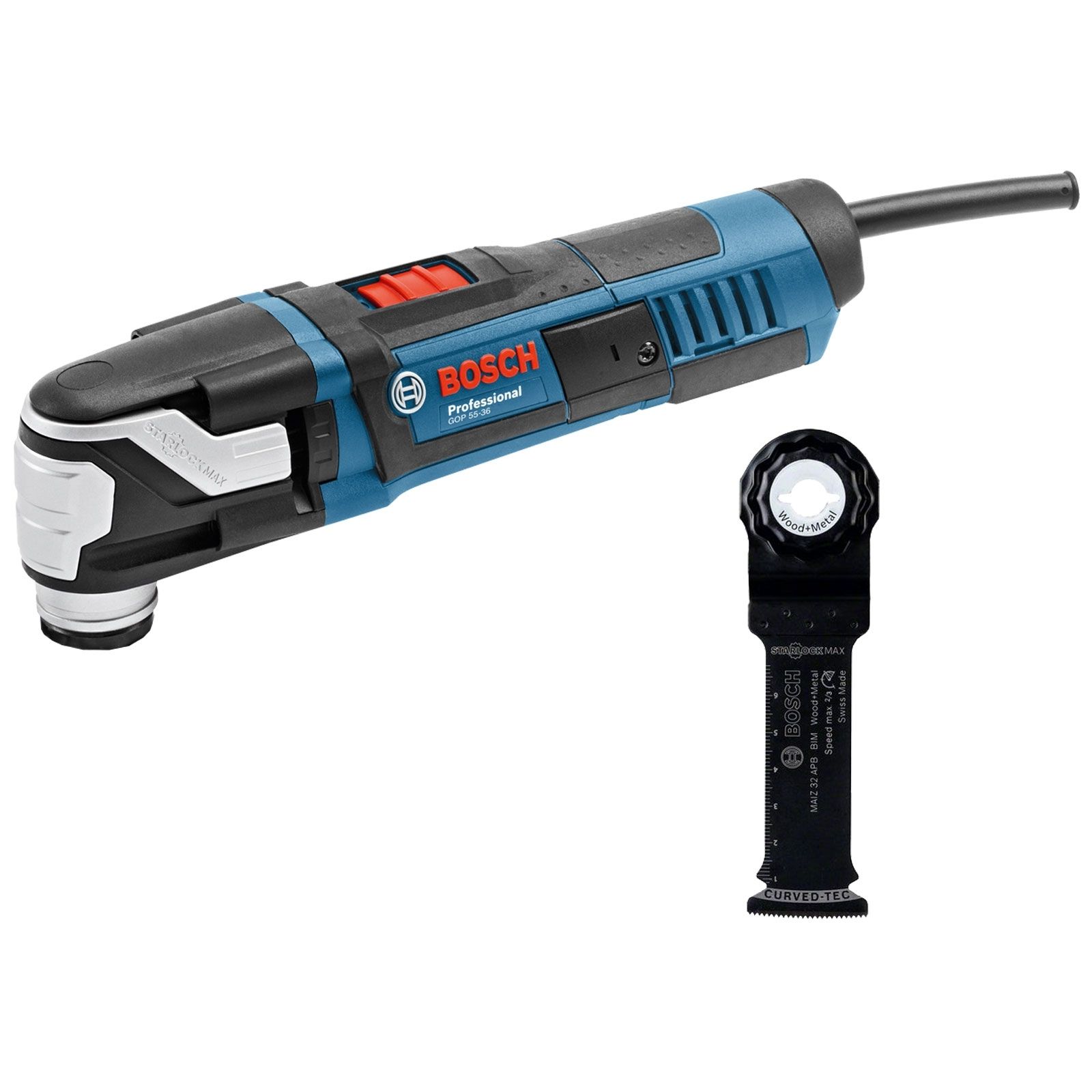 Bosch Multi-Cutter GOP 55-36 550 Watt inkl. 1x BIM Tauchsägeblatt MAIZ 32 APB  - 0601231100