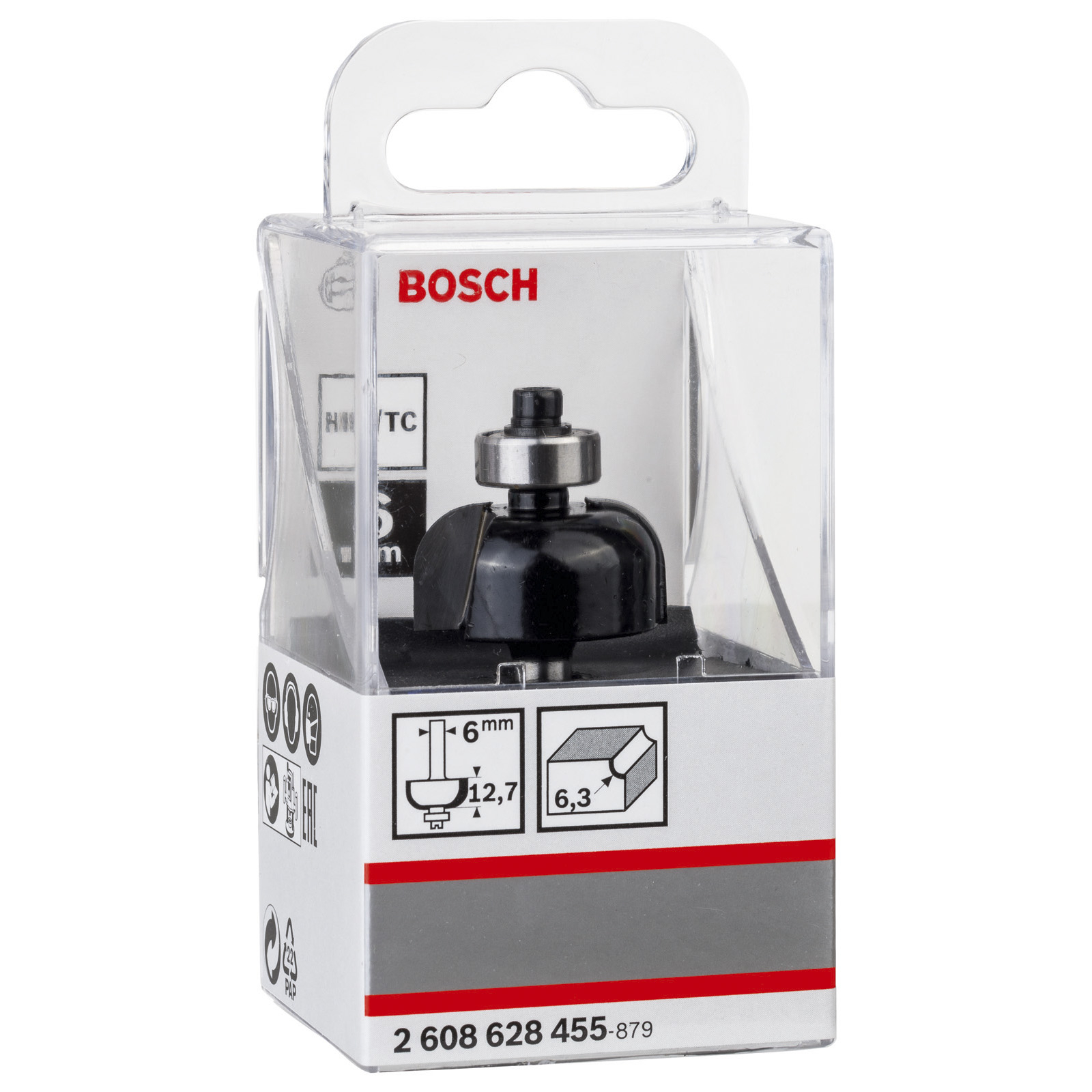 Bosch Hohlkehlfräser + Zapfen 6 x 25,4 x 54 - 2608628455